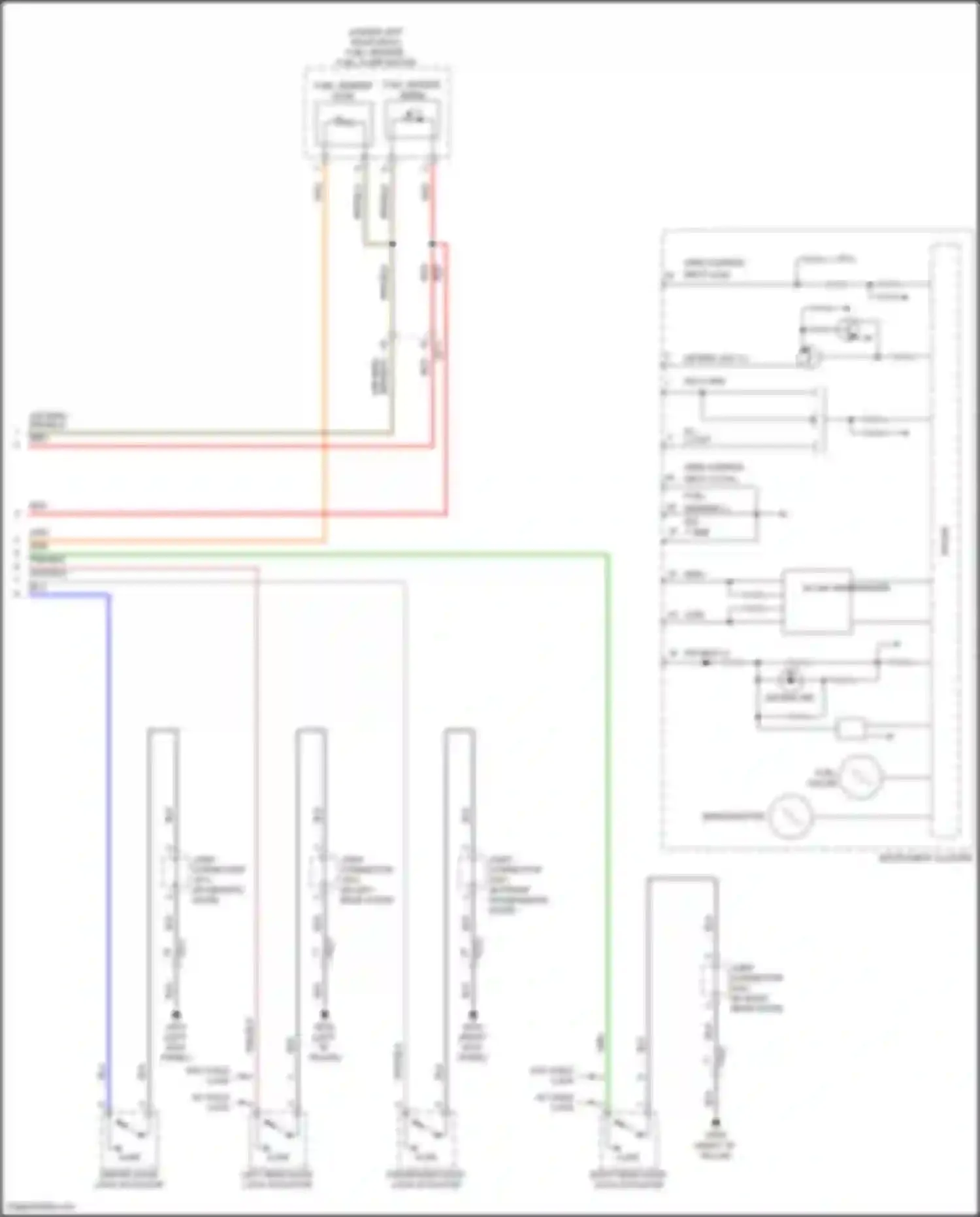 Wiring diagram air bag for Genesis GV70 I (2020-2024) (2 of 2)