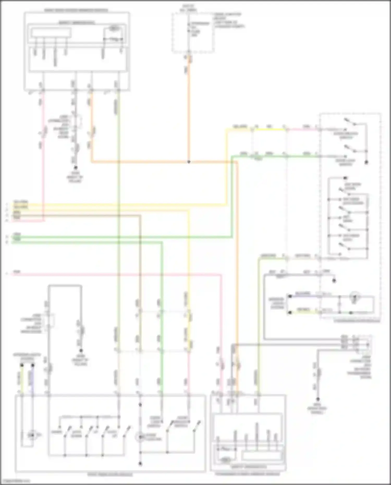 Wiring diagram ast wdw auto down for Genesis GV70 I (2020-2024) (1 of 1)