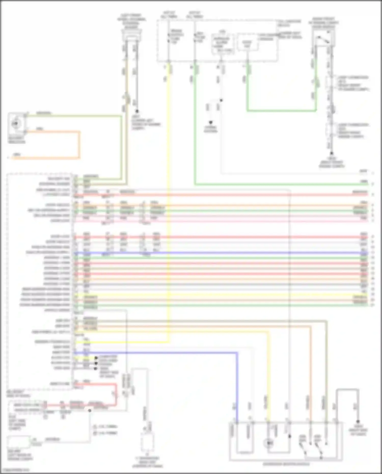 Wiring diagram burglar alarm horn rly ctrl for Genesis GV70 I (2020-2024) (1 of 2)