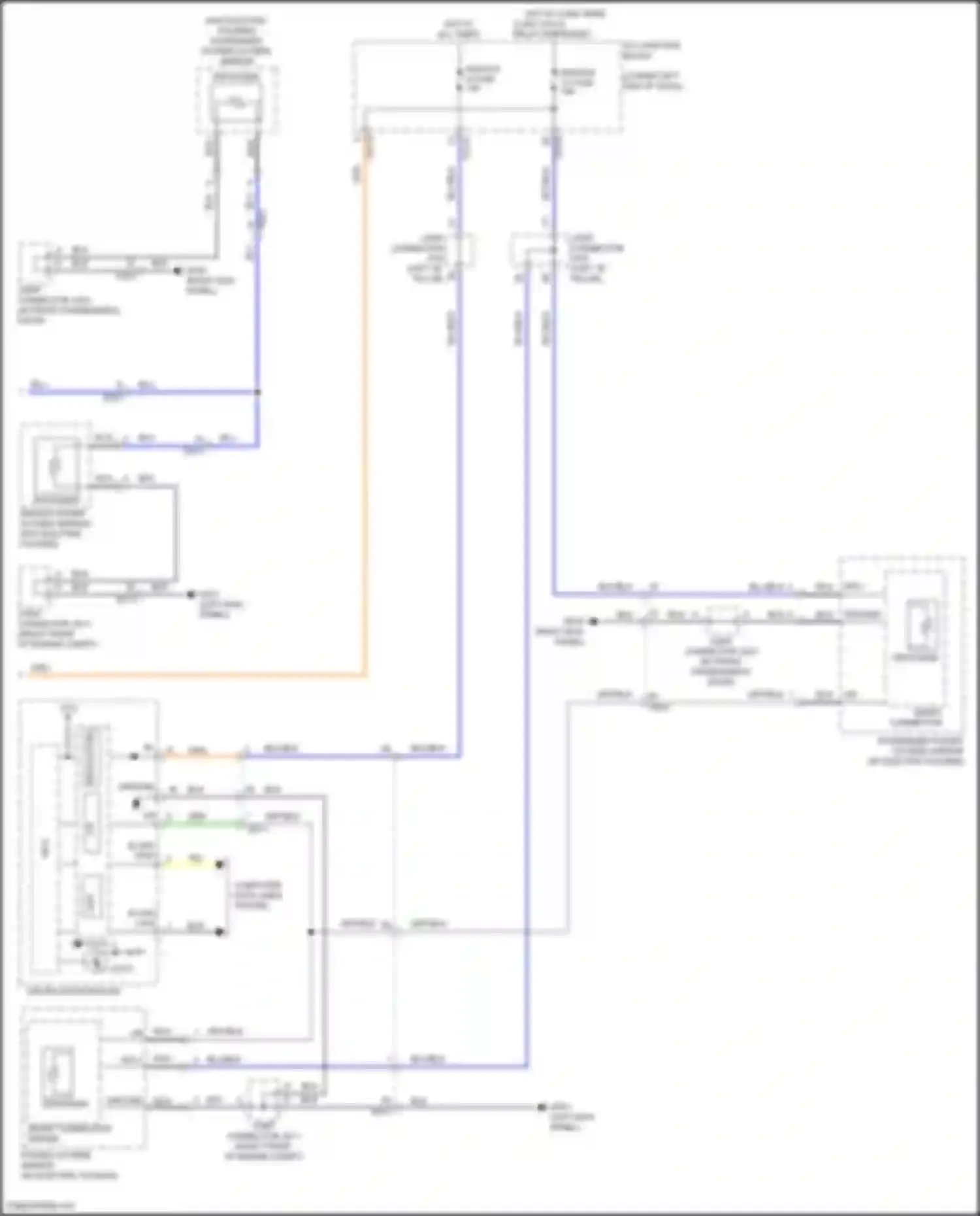 Wiring diagram driver door module for Genesis GV70 I (2020-2024) (11 of 16)