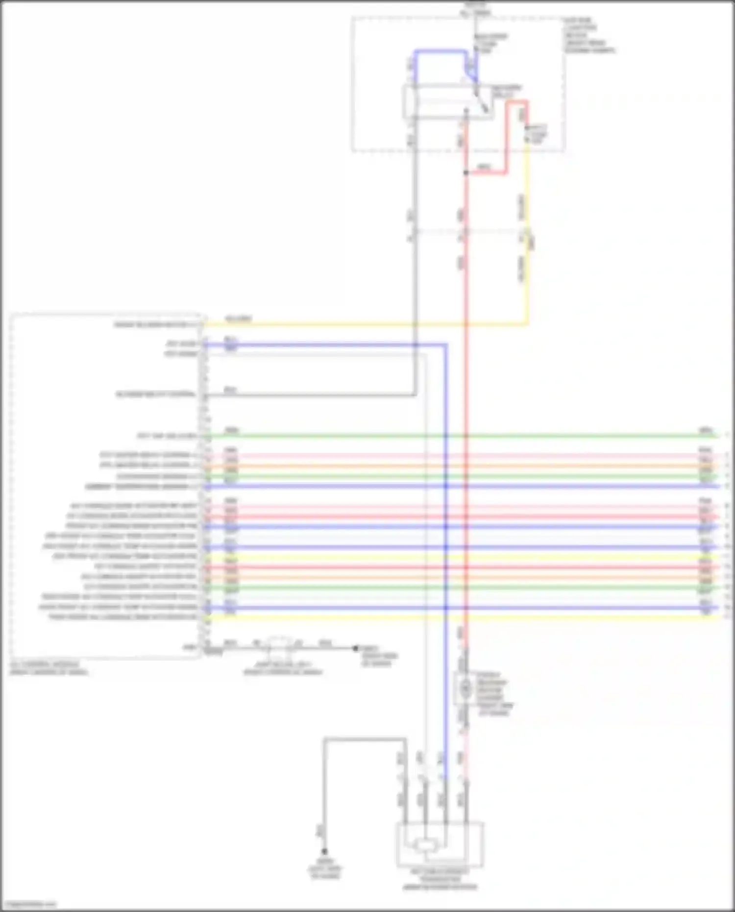 Wiring diagram drv front a/c console temp actuator warm for Genesis GV70 I (2020-2024) (1 of 1)