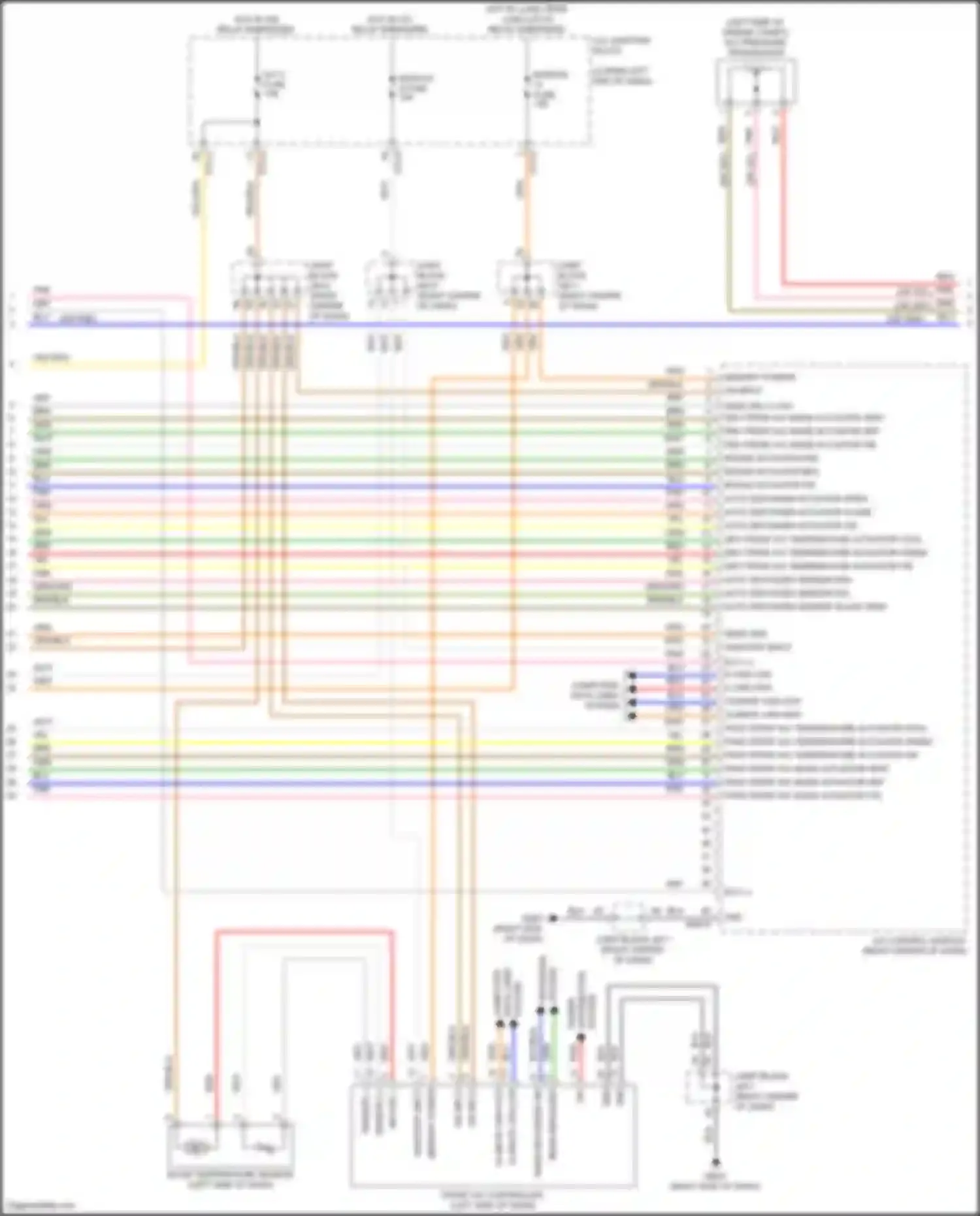 Wiring diagram drv front a/c temperature actuator cool for Genesis GV70 I (2020-2024) (1 of 1)