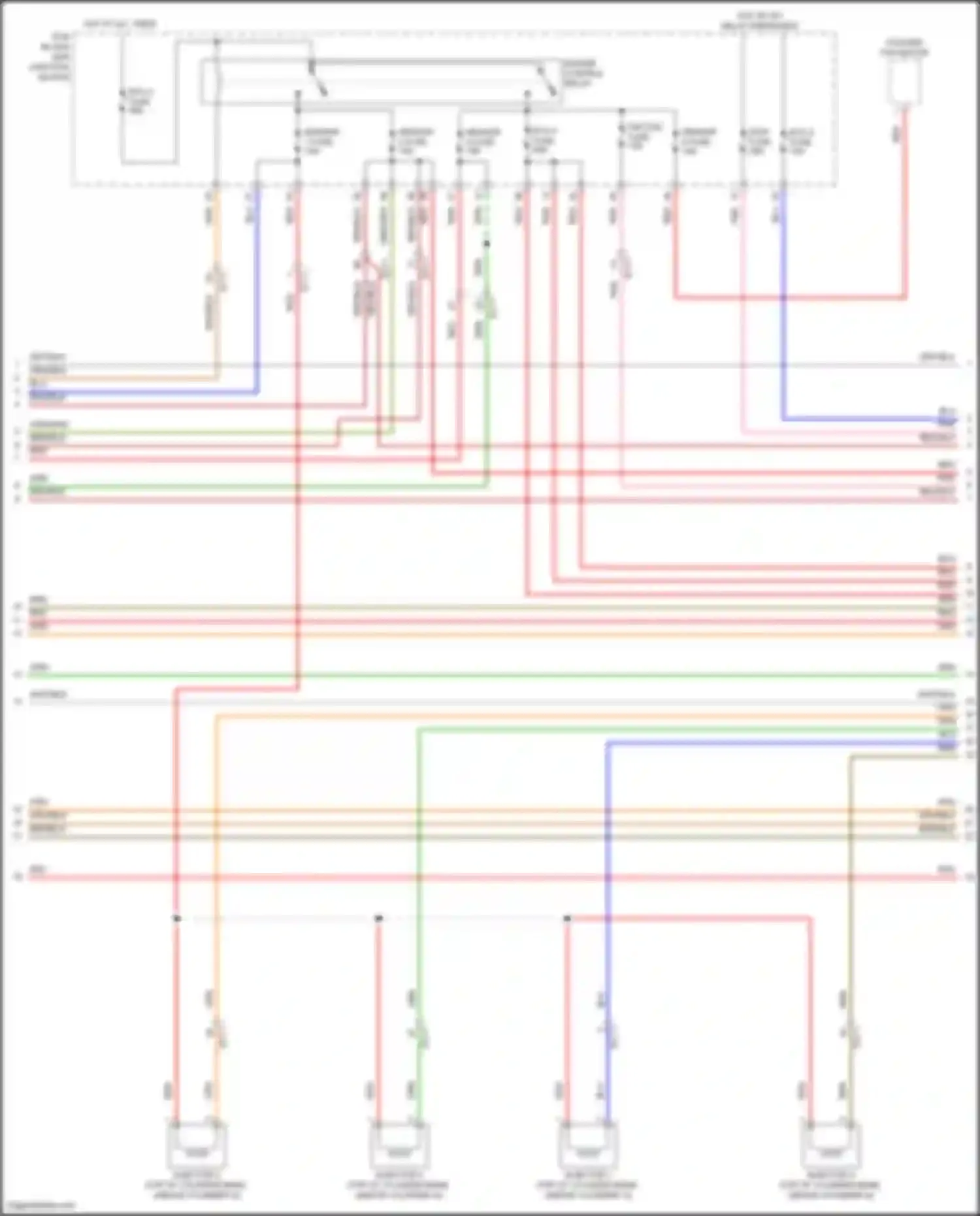 Wiring diagram engine control relay for Genesis GV70 I (2020-2024) (4 of 5)
