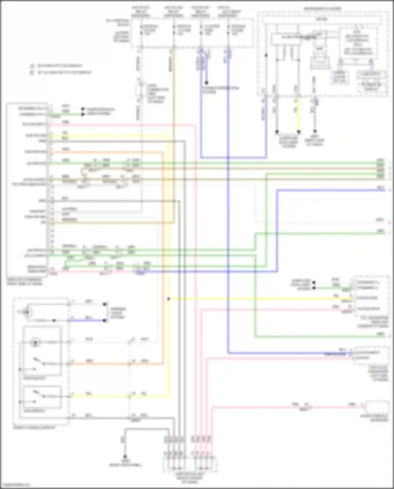 Wiring diagram hot w/ acc relay energized for Genesis GV70 I (2020-2024) (6 of 6)