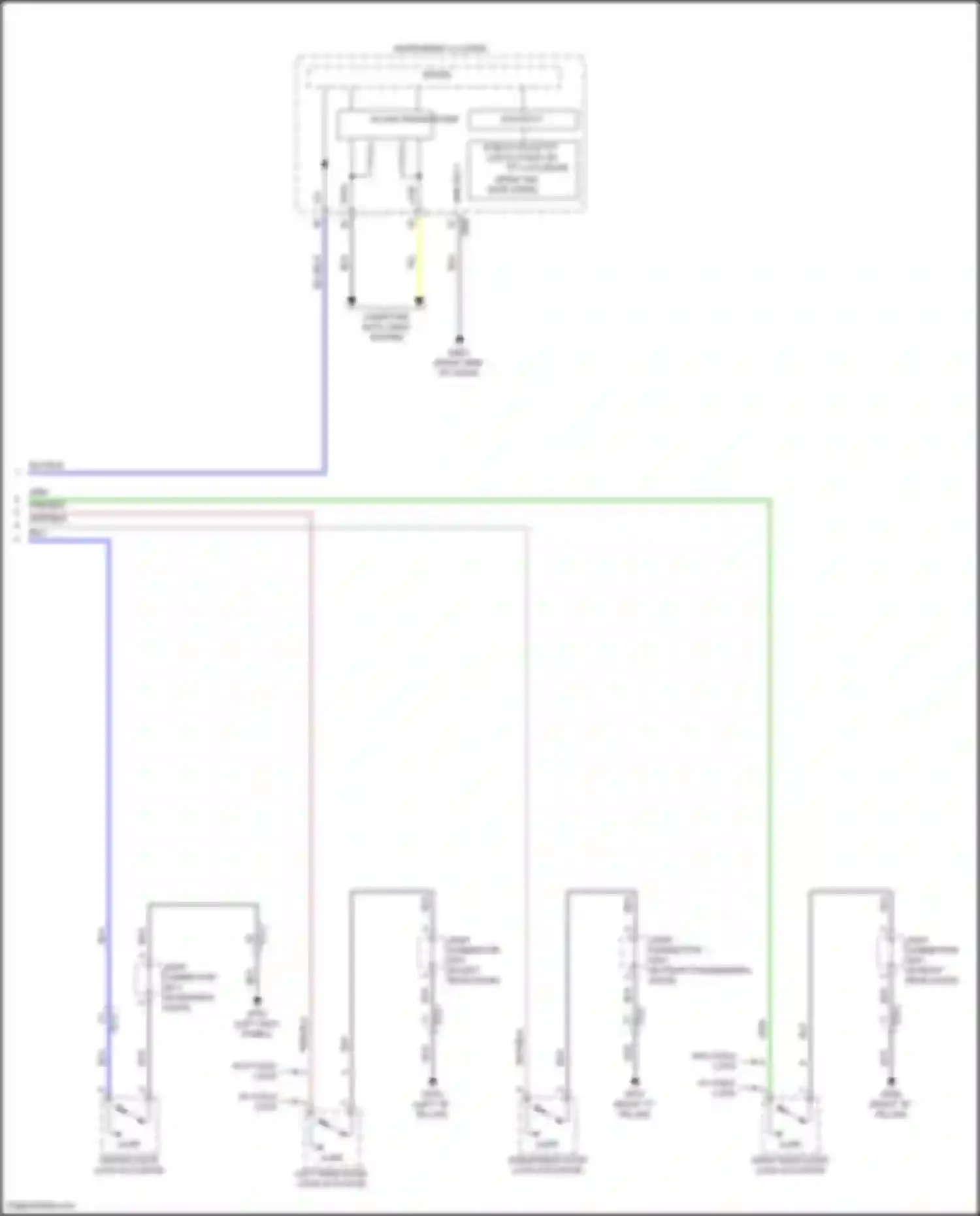 Wiring diagram instrument cluster for Genesis GV70 I (2020-2024) (1 of 31)