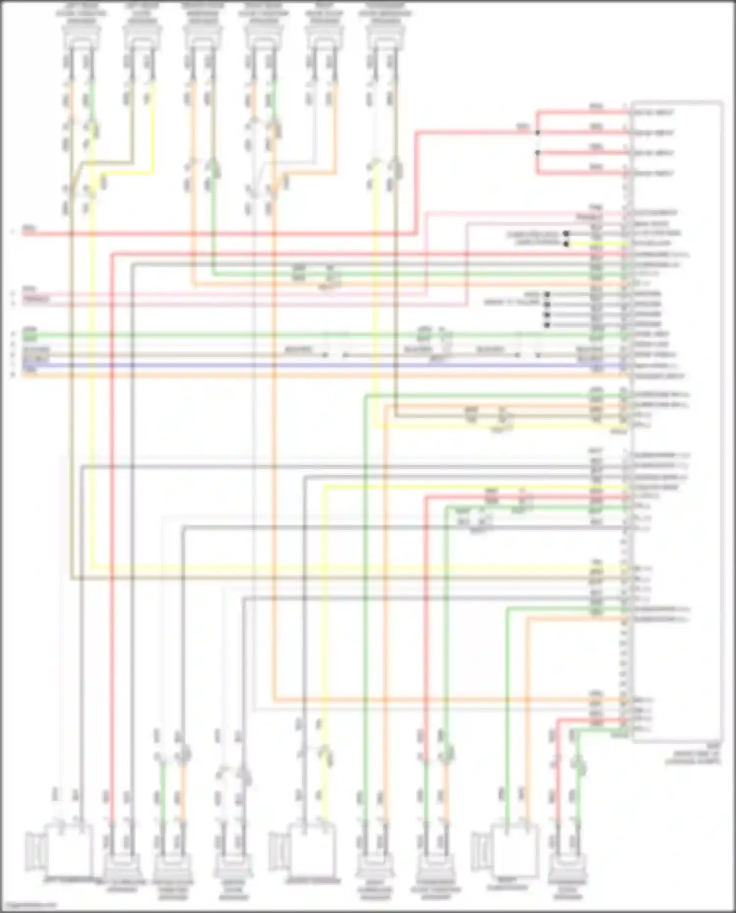 Wiring diagram left subwoofer for Genesis GV70 I (2020-2024) (1 of 4)