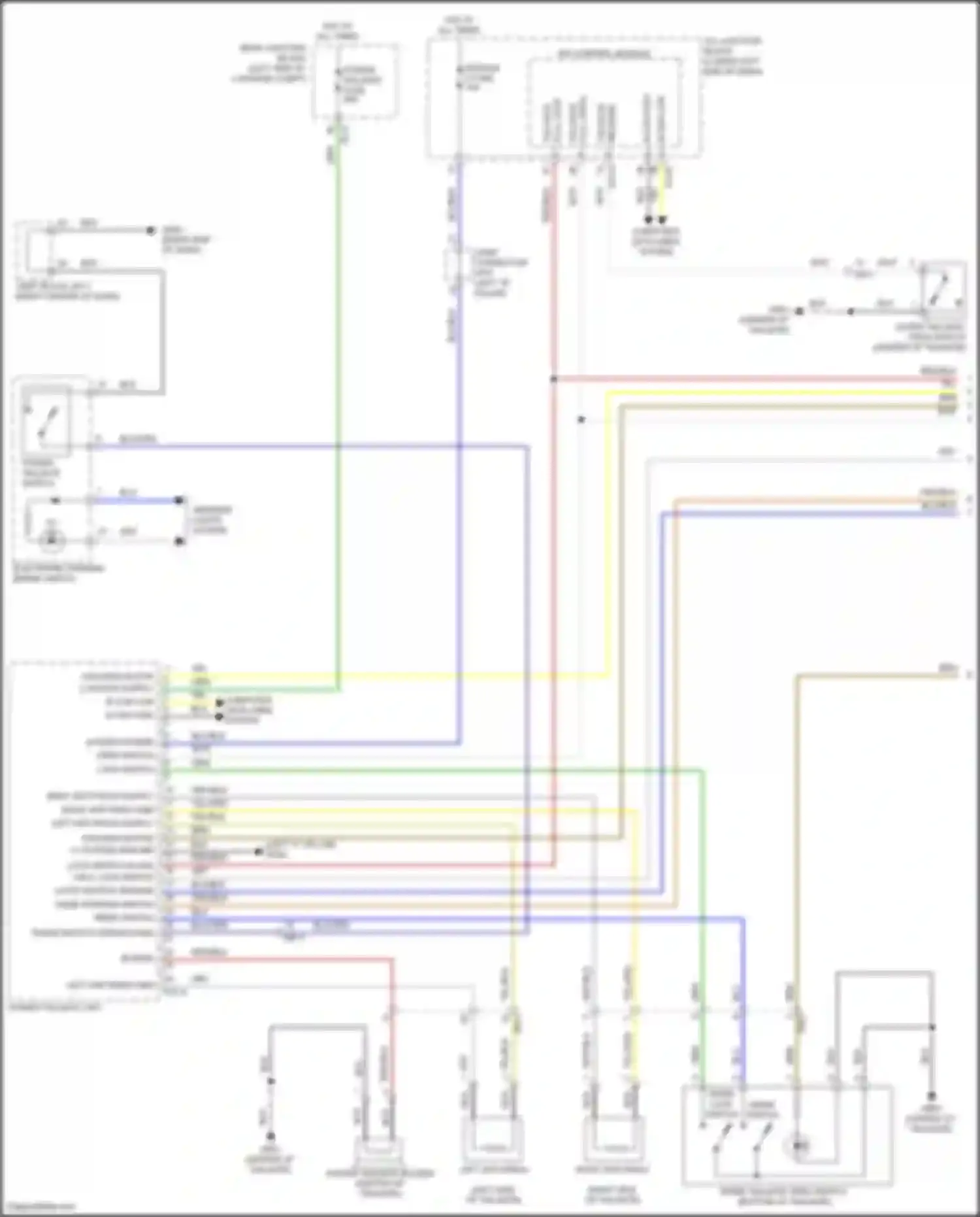 Wiring diagram open switch for Genesis GV70 I (2020-2024) (1 of 2)
