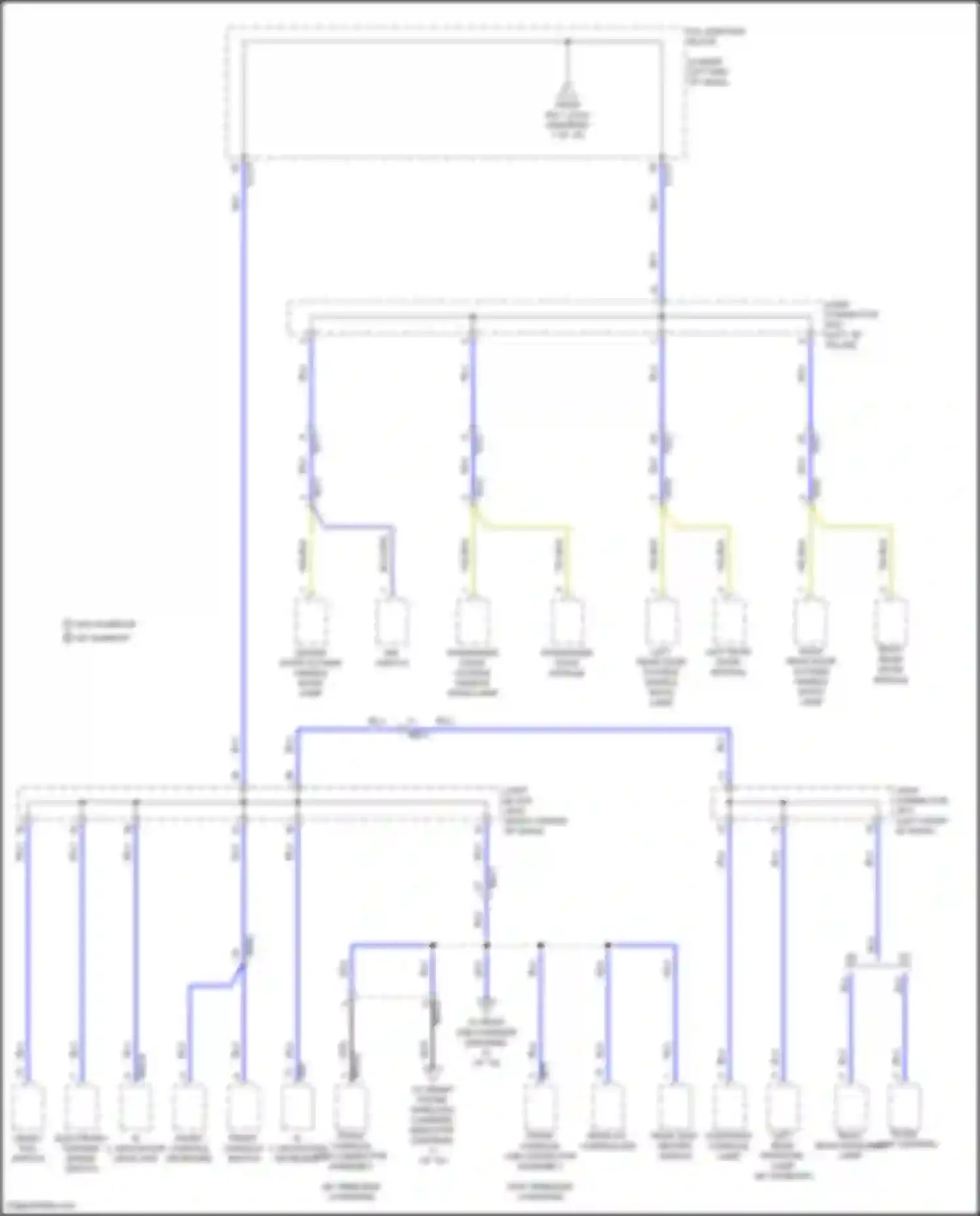 Wiring diagram passenger door outside handle mood lamp for Genesis GV70 I (2020-2024) (2 of 2)