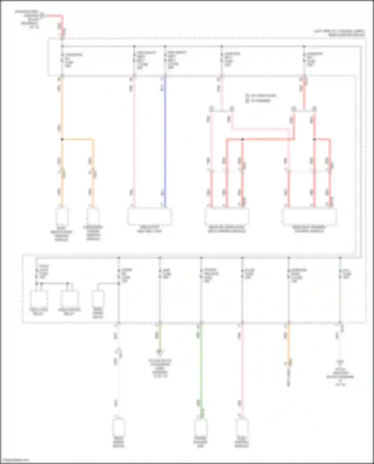 Wiring diagram p/window rh fuse for Genesis GV70 I (2020-2024) (1 of 2)