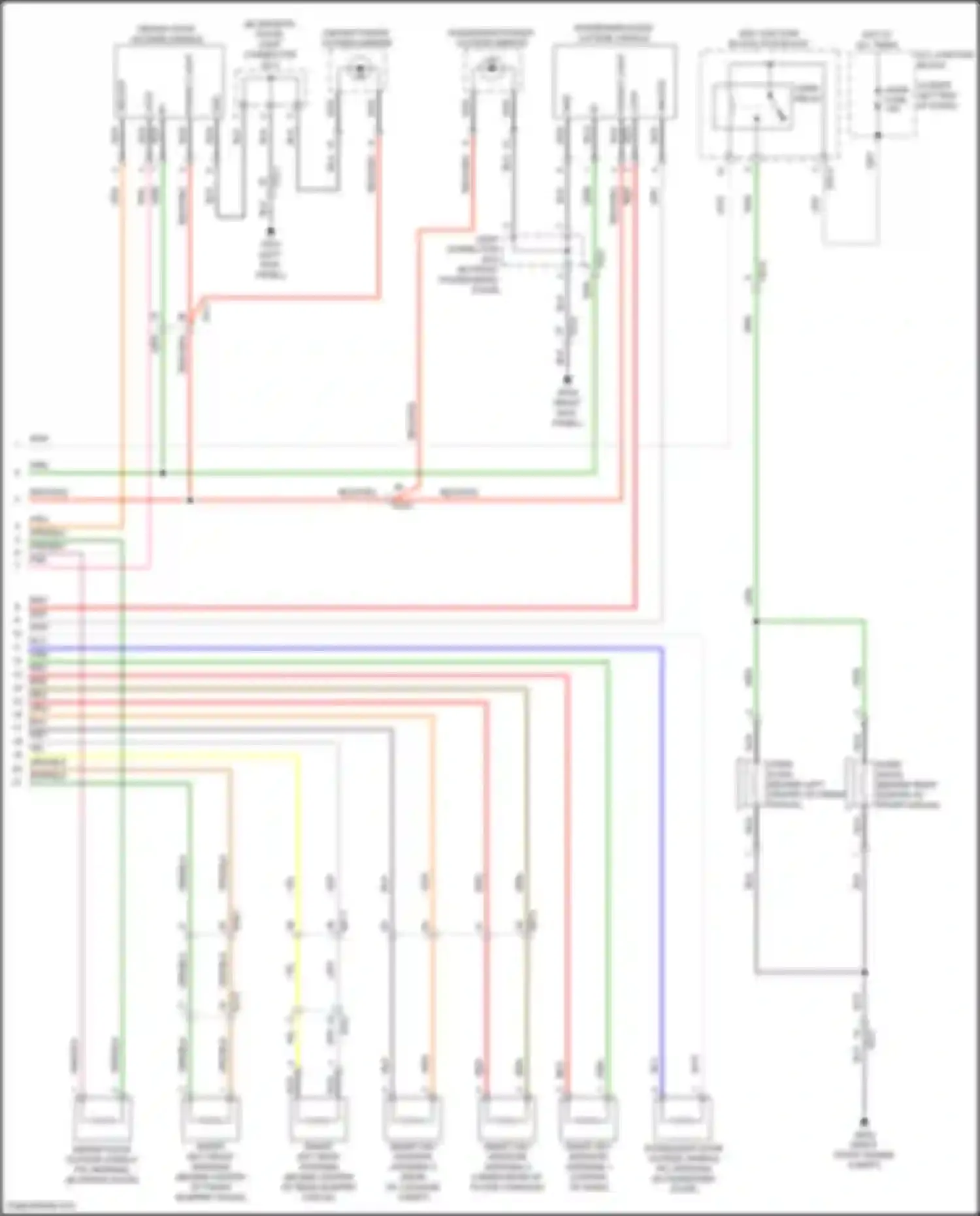 Wiring diagram rear of luggage compt) for Genesis GV70 I (2020-2024) (1 of 2)
