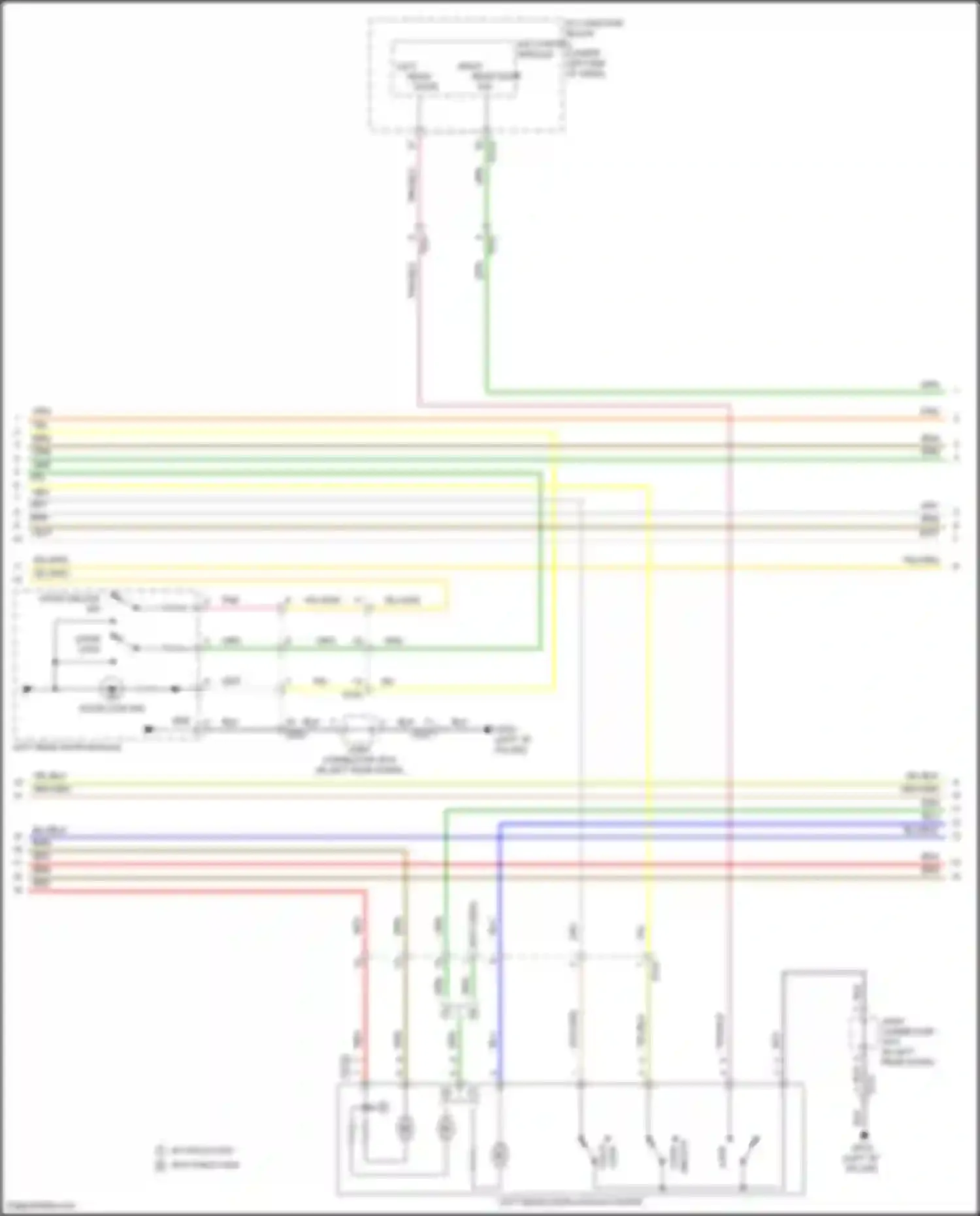 Wiring diagram right rear door sw for Genesis GV70 I (2020-2024) (1 of 4)
