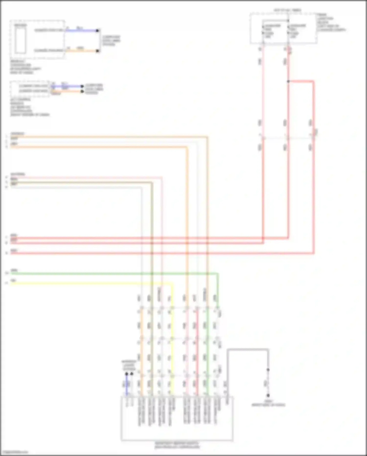 Wiring diagram right rear seat for Genesis GV70 I (2020-2024) (1 of 1)