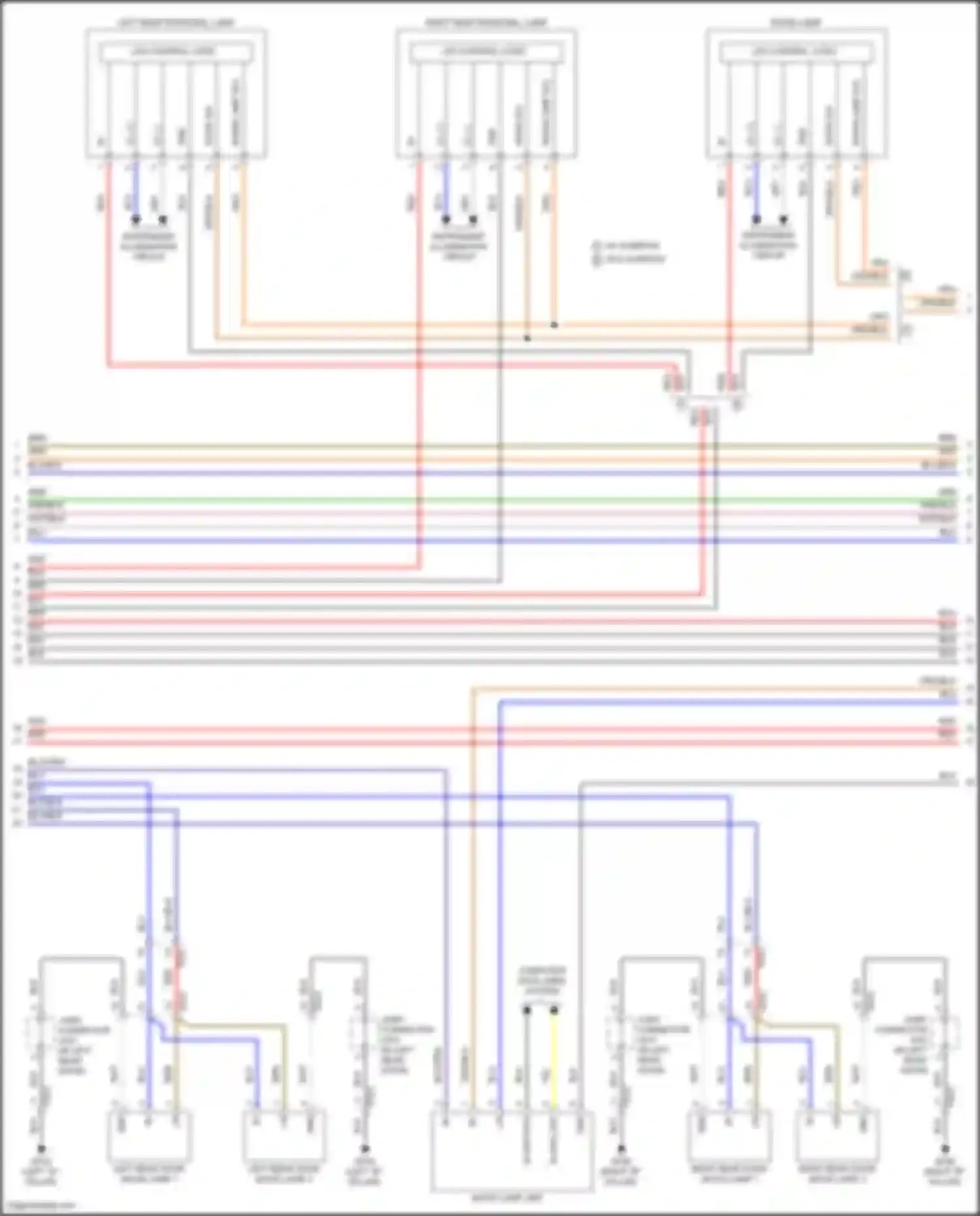 Wiring diagram room lamp for Genesis GV70 I (2020-2024) (1 of 4)