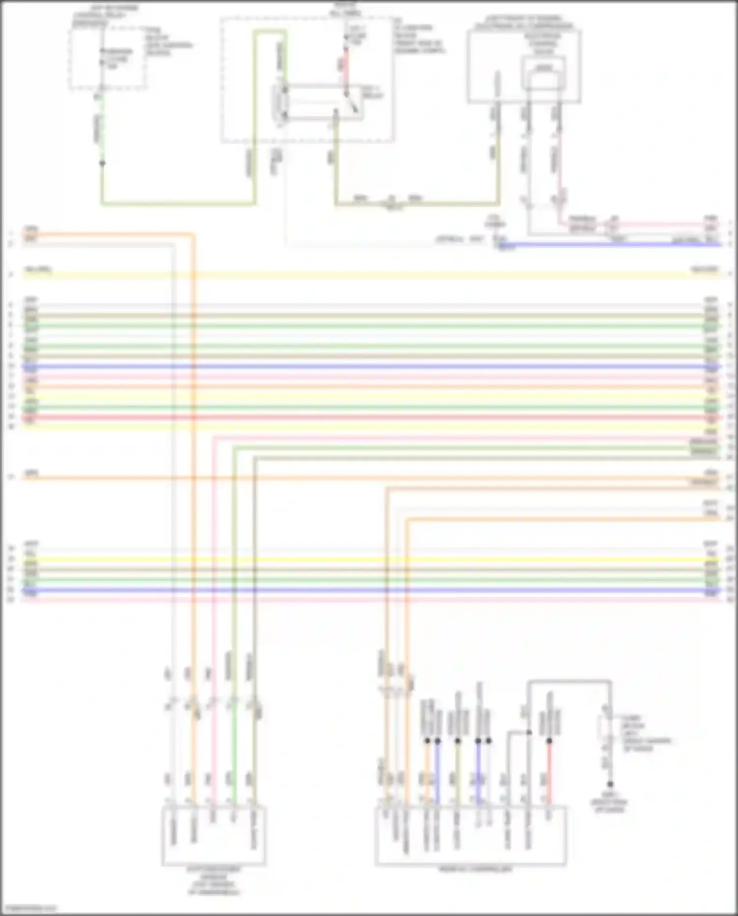 Wiring diagram sensor 2 fuse for Genesis GV70 I (2020-2024) (1 of 3)