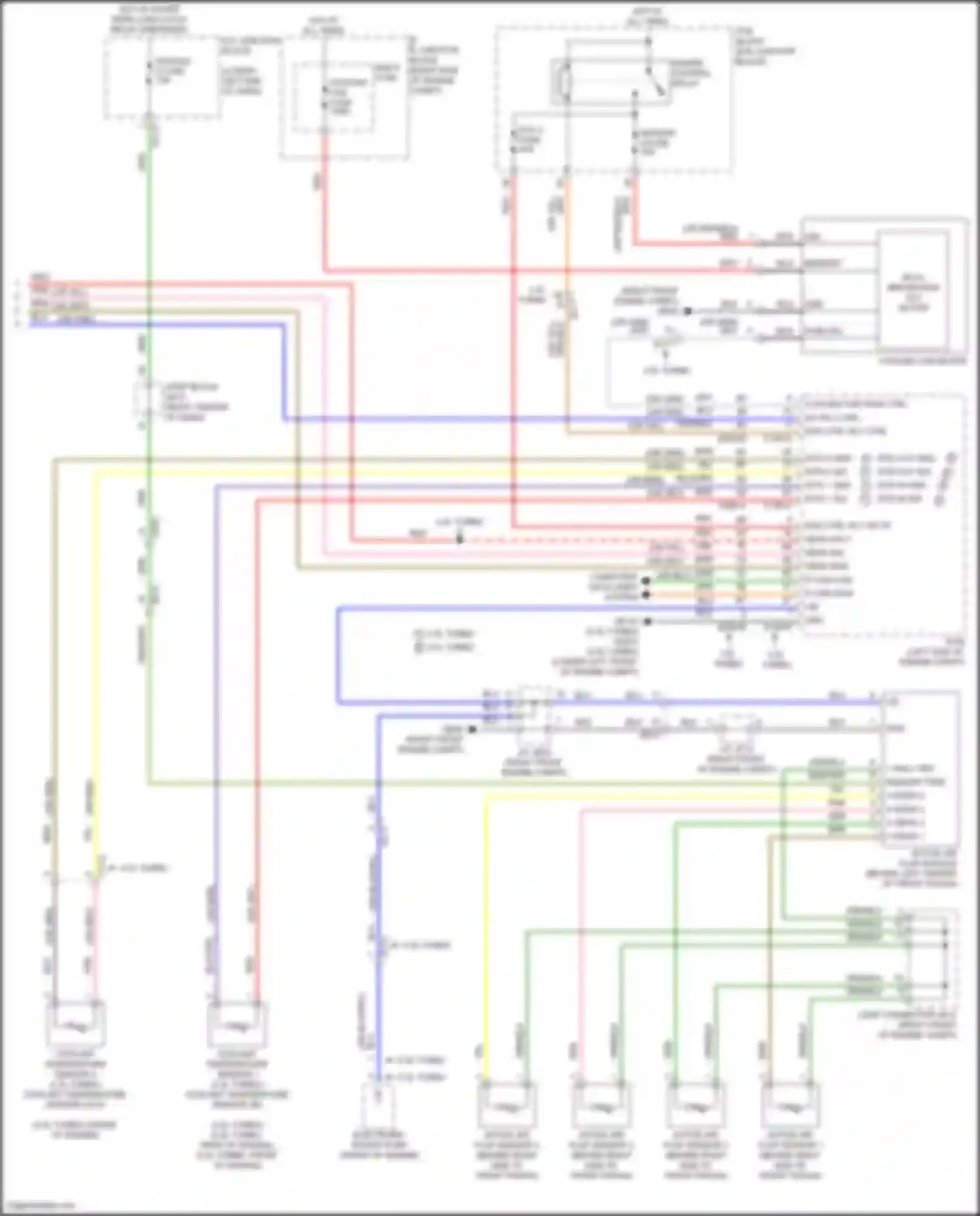 Wiring diagram sensor 4 fuse for Genesis GV70 I (2020-2024) (1 of 3)
