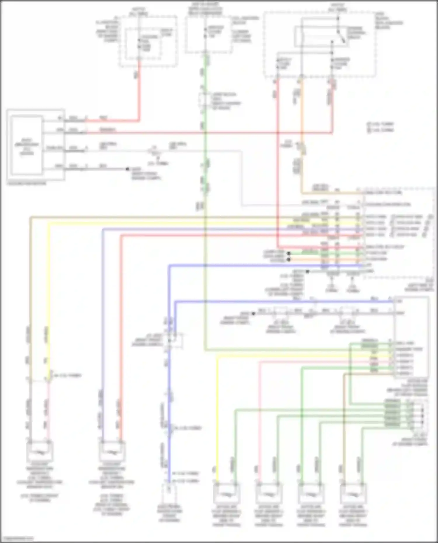 Wiring diagram sensor 4 fuse for Genesis GV70 I (2020-2024) (2 of 3)
