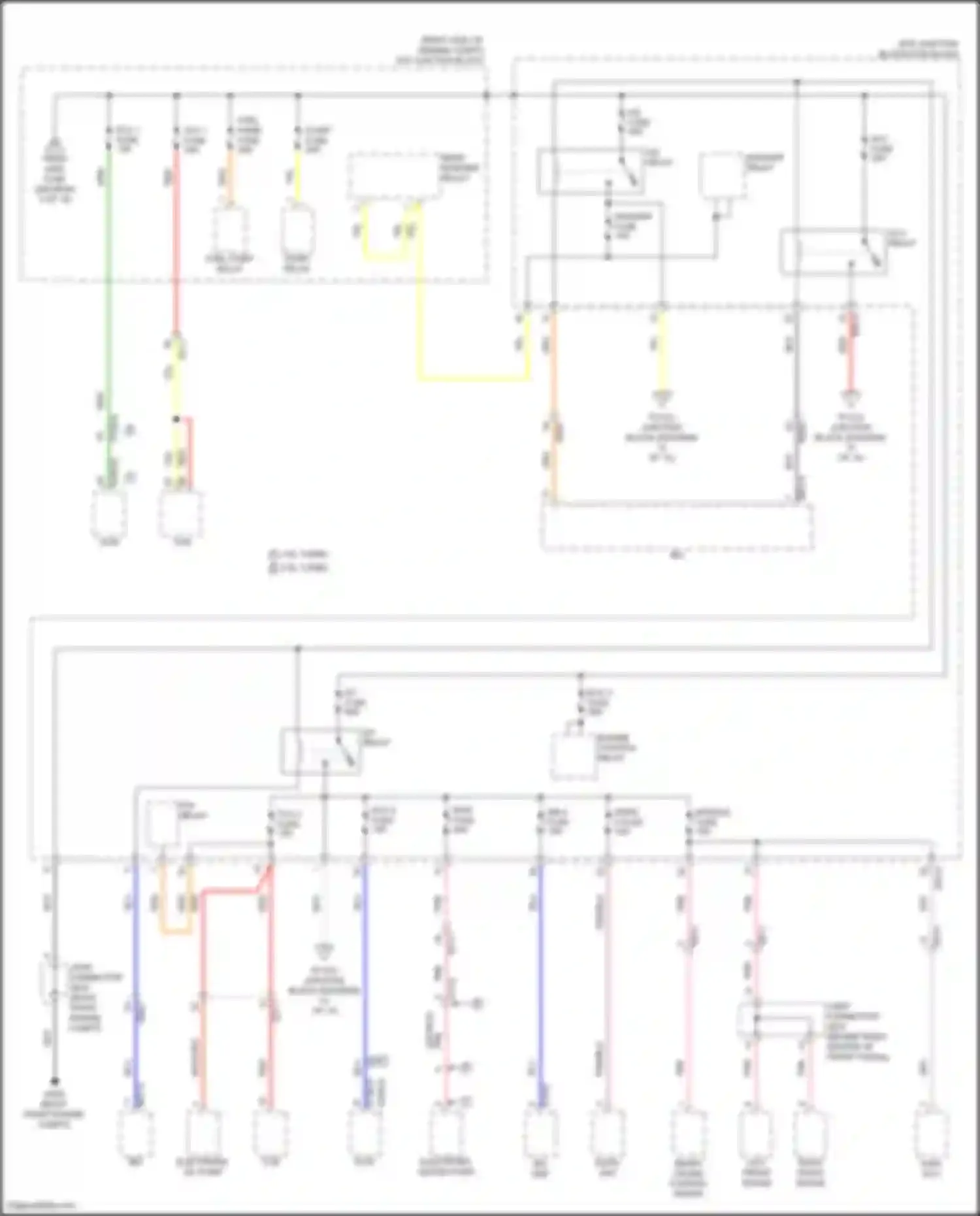 Wiring diagram start relay for Genesis GV70 I (2020-2024) (1 of 2)