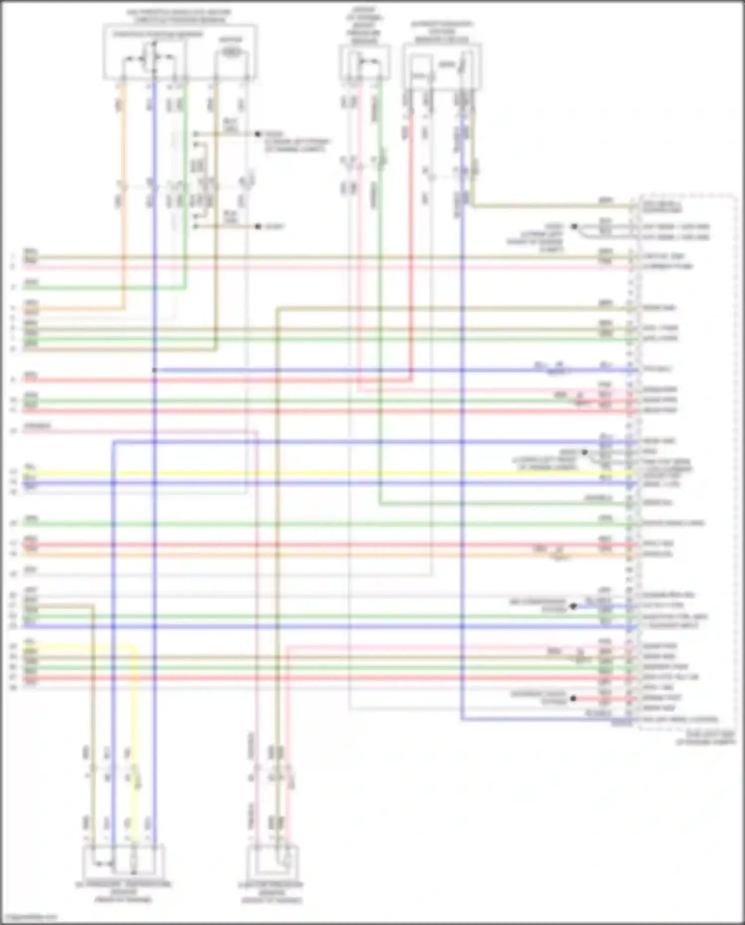 Wiring diagram throttle position sensor for Genesis GV70 I (2020-2024) (3 of 3)
