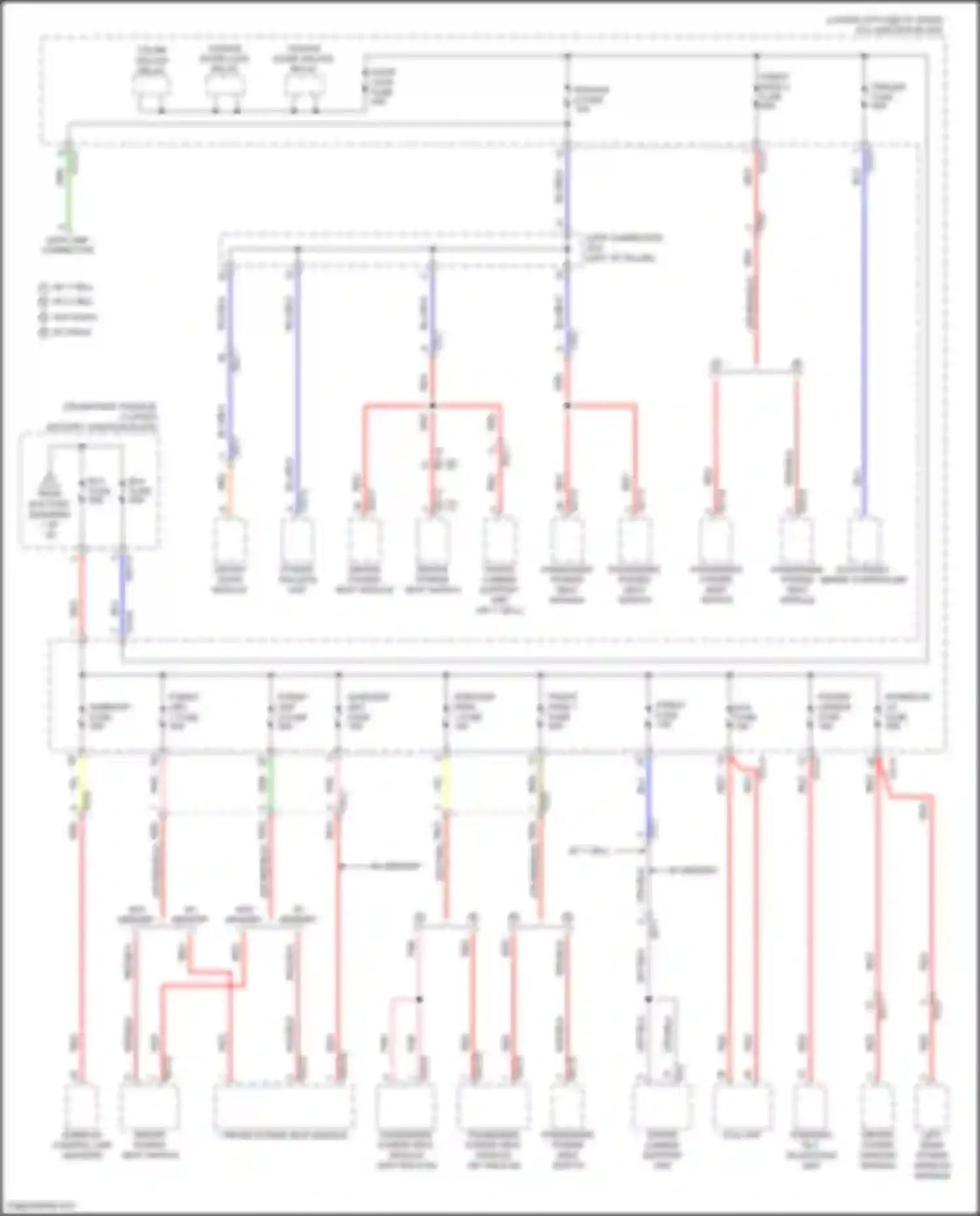 Wiring diagram t/turn unlock relay for Genesis GV70 I (2020-2024) (5 of 7)