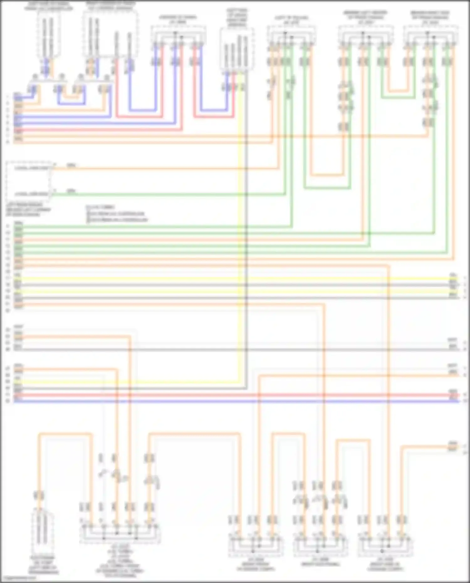 Wiring diagram w/ rear a/c controller for Genesis GV70 I (2020-2024) (1 of 2)