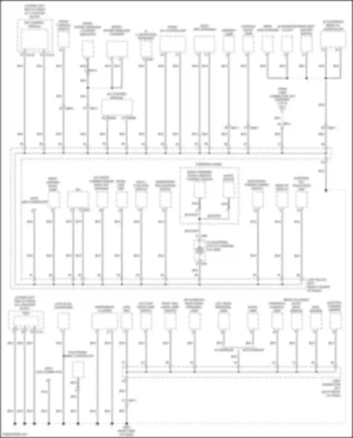 Wiring diagram w/o sunroof for Genesis GV70 I (2020-2024) (2 of 6)
