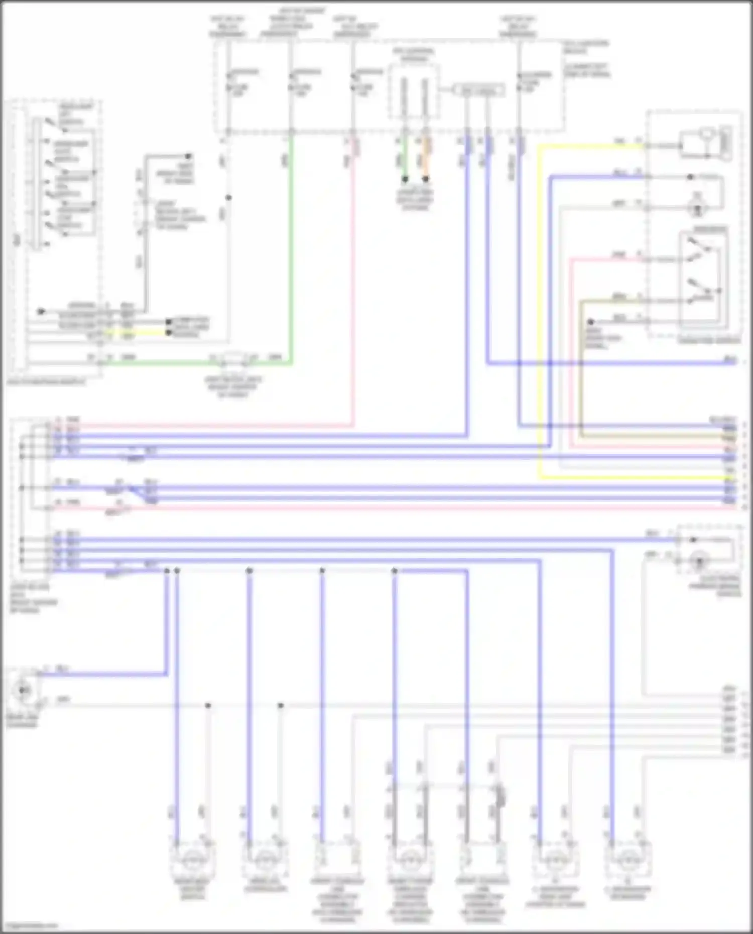 Wiring diagram w/o wireless charging for Genesis GV70 I (2020-2024) (2 of 8)