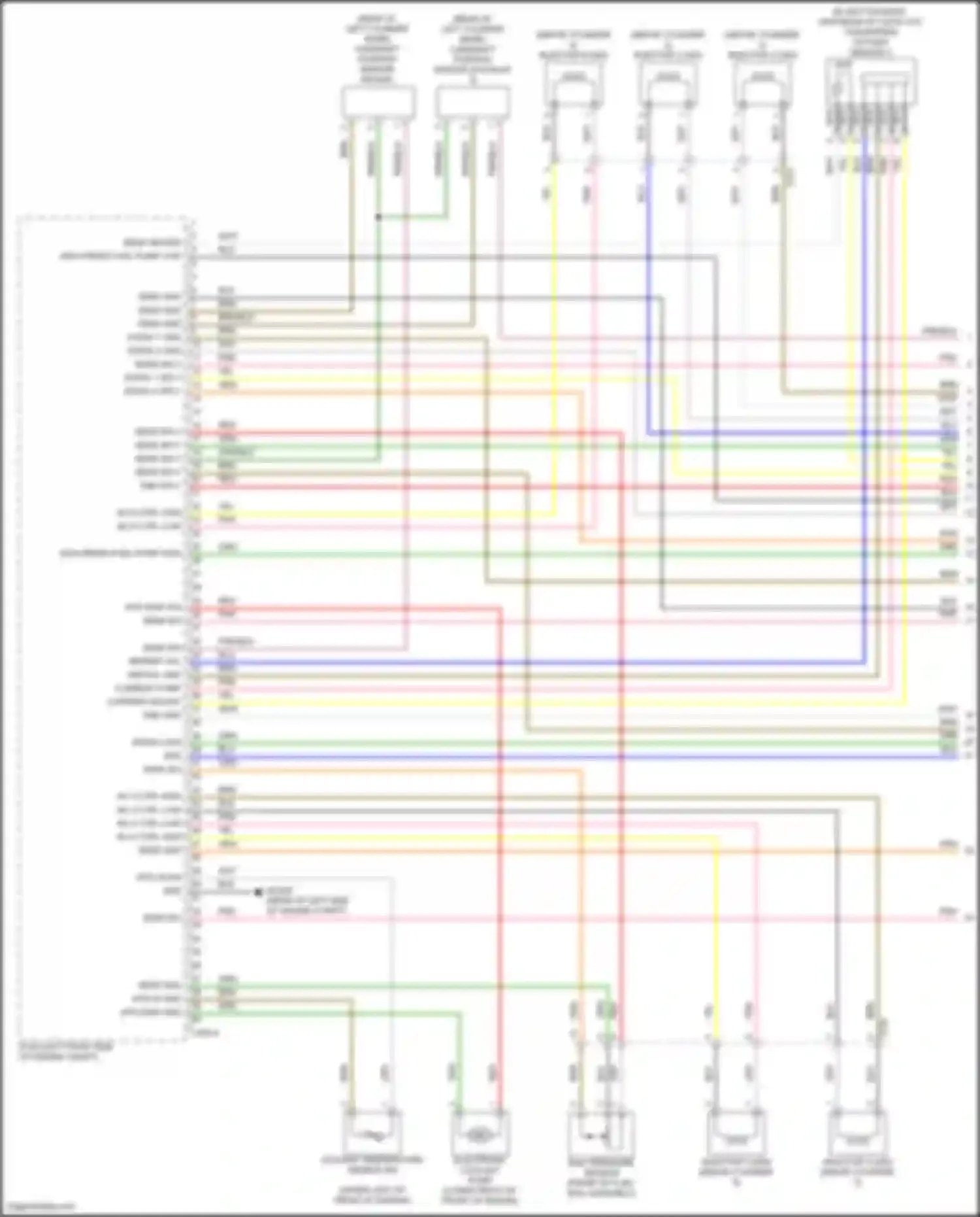 GV80 Coupe Genesis I (2023-2024): Wiring diagram engine performance 3.5l turbo, engine controls circuit (1 of 8)