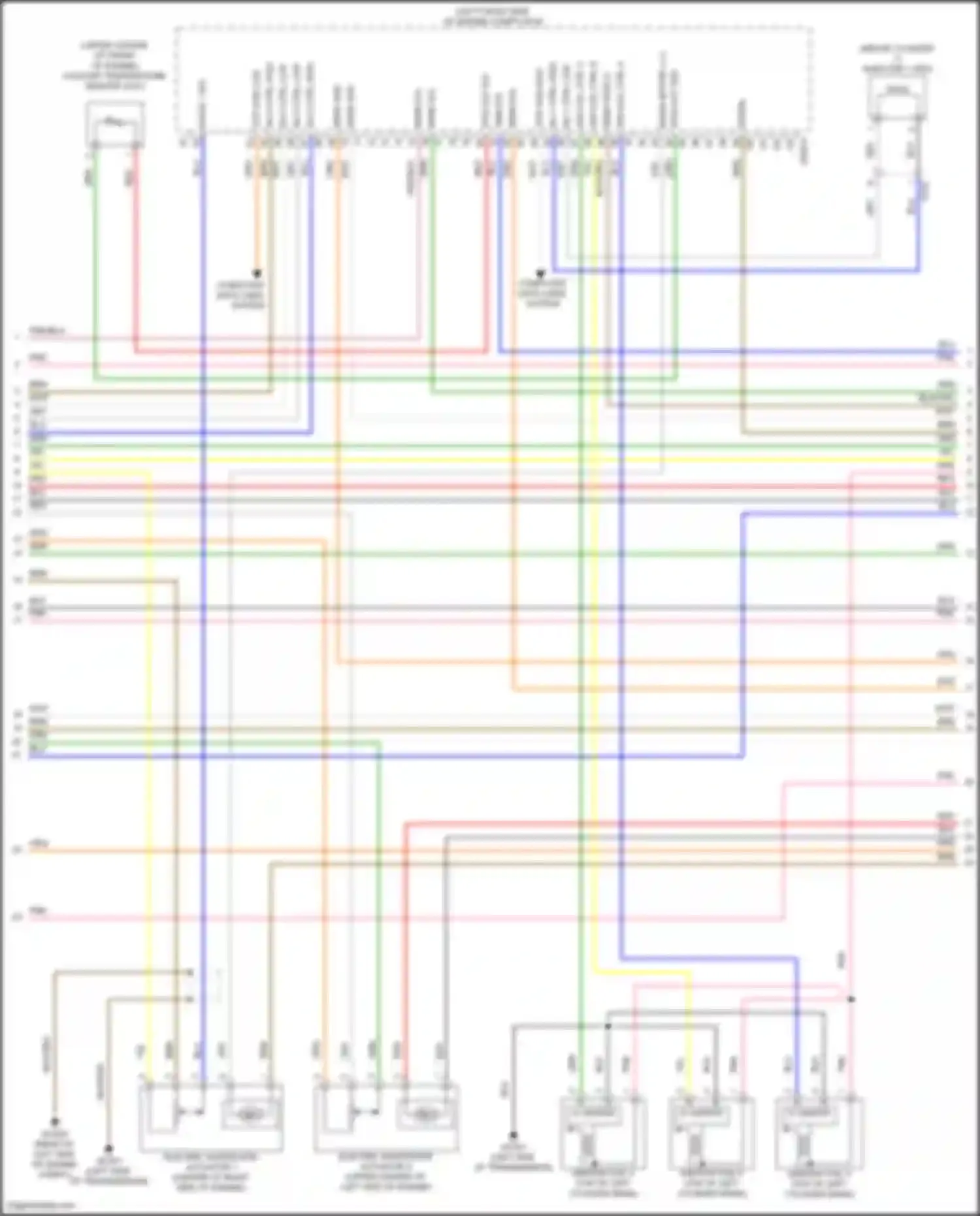 GV80 Coupe Genesis I (2023-2024): Wiring diagram engine performance 3.5l turbo, engine controls circuit (2 of 8)