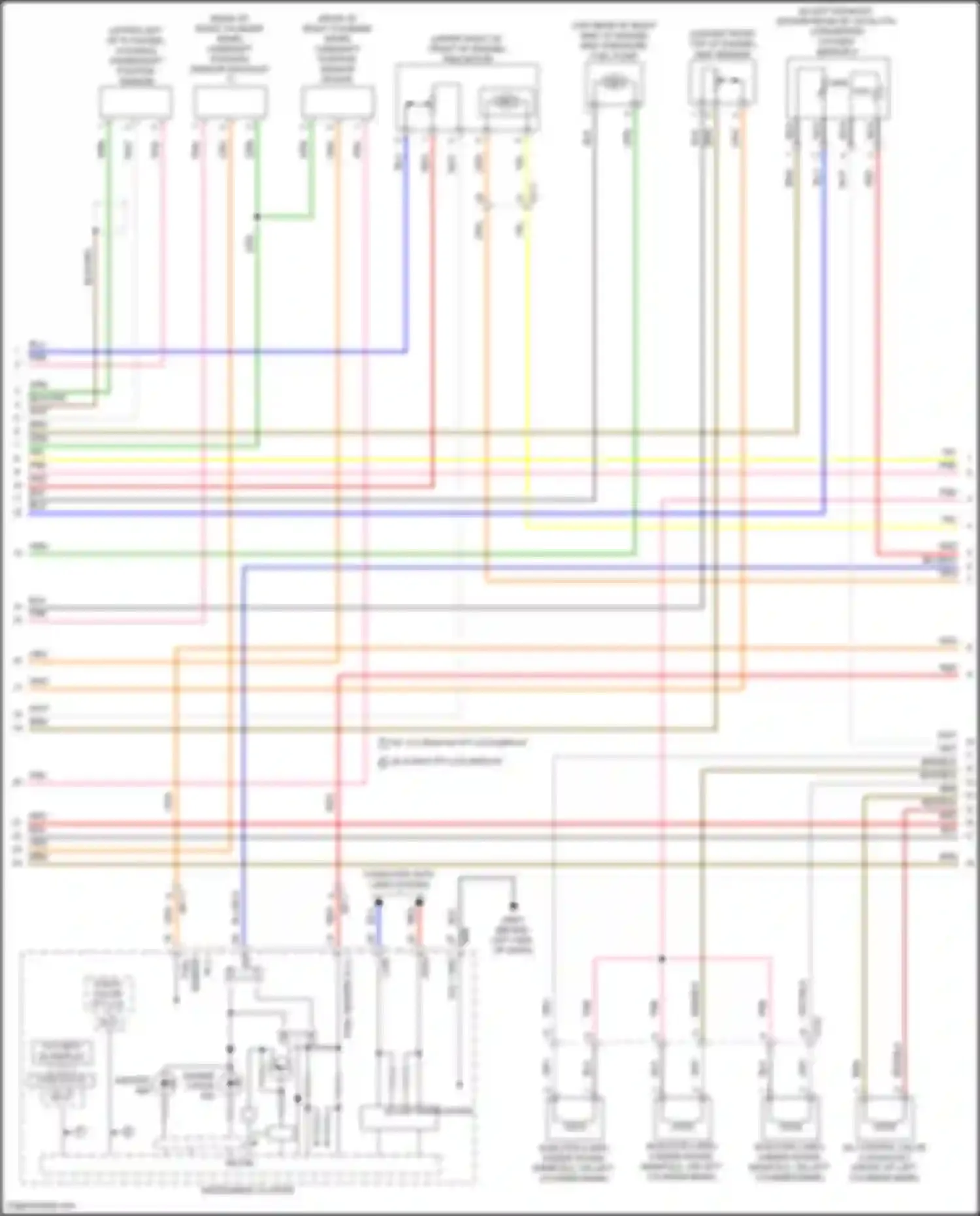 GV80 Coupe Genesis I (2023-2024): Wiring diagram engine performance 3.5l turbo, engine controls circuit (3 of 8)