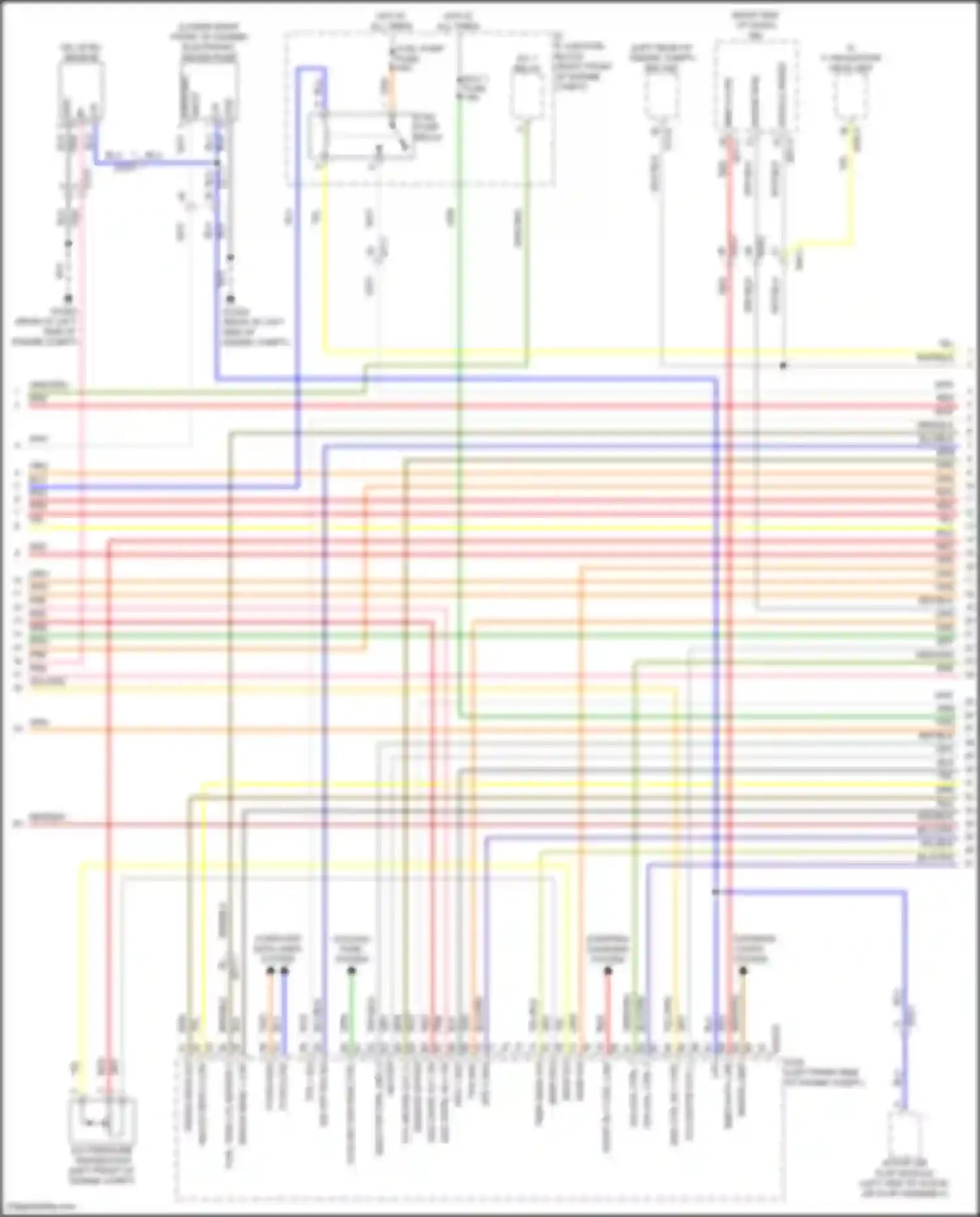 GV80 Coupe Genesis I (2023-2024): Wiring diagram engine performance 3.5l turbo, engine controls circuit (5 of 8)