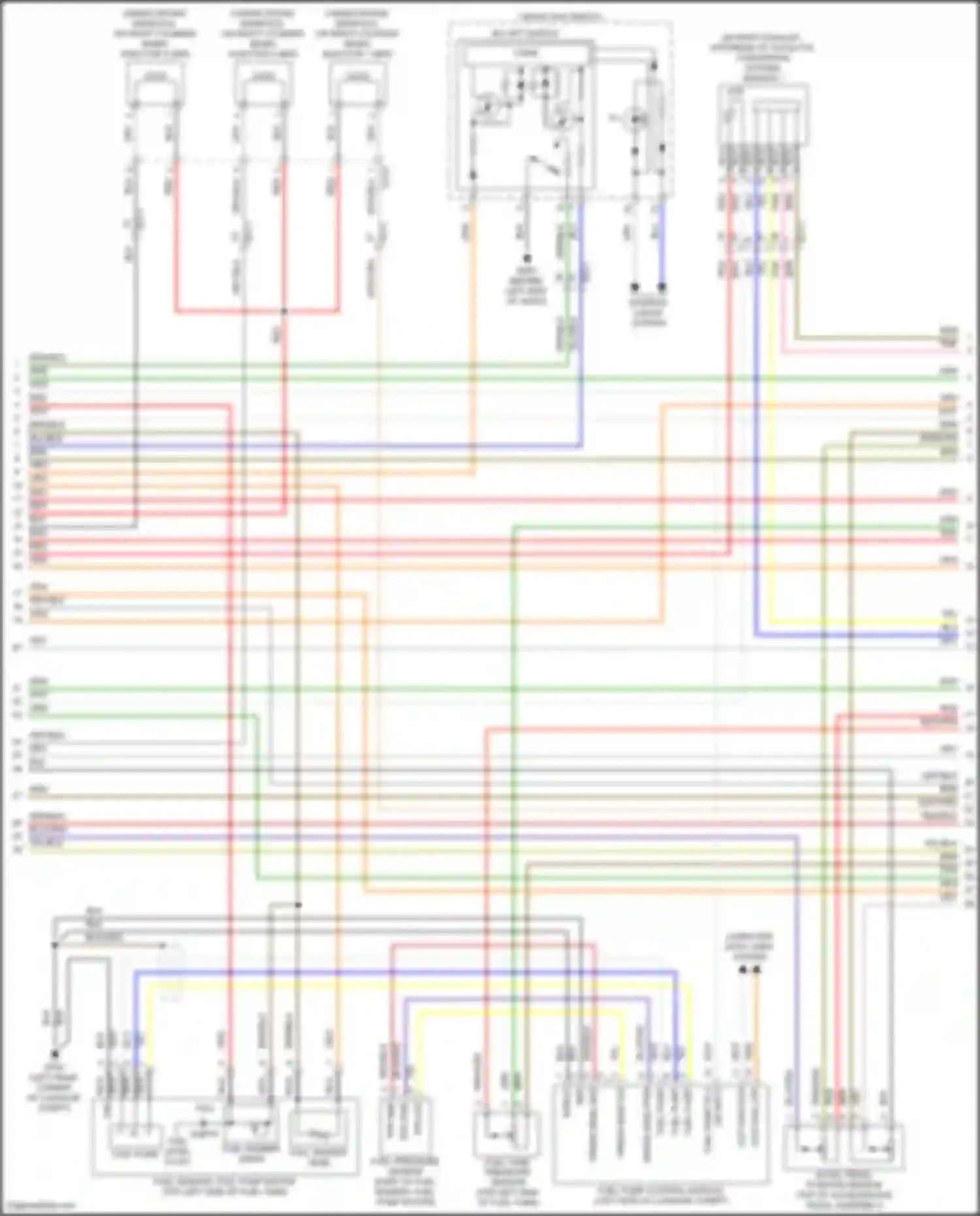 GV80 Coupe Genesis I (2023-2024): Wiring diagram engine performance 3.5l turbo, engine controls circuit (7 of 8)