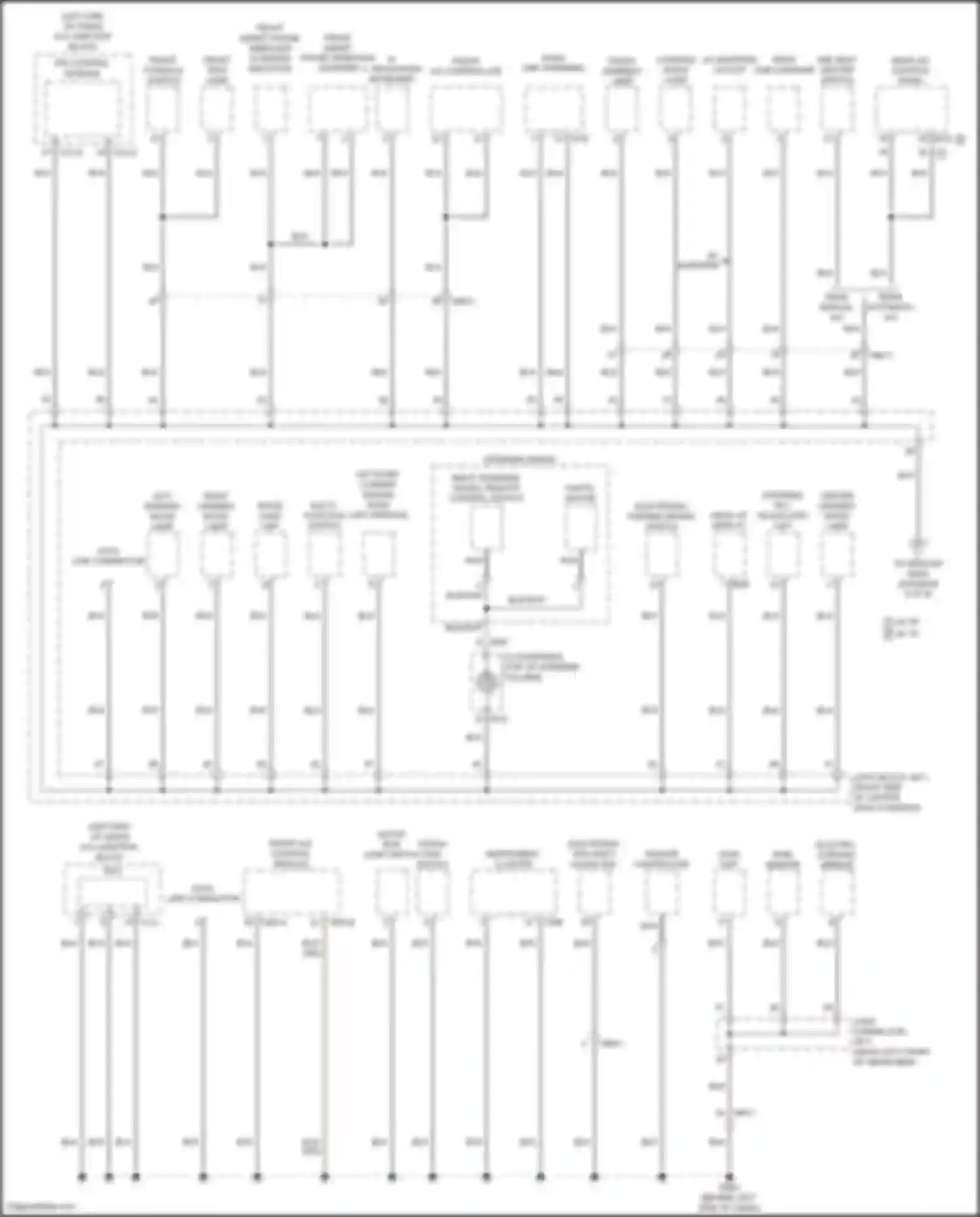 GV80 Coupe Genesis I (2023-2024): Ground distribution circuit (1 of 8)