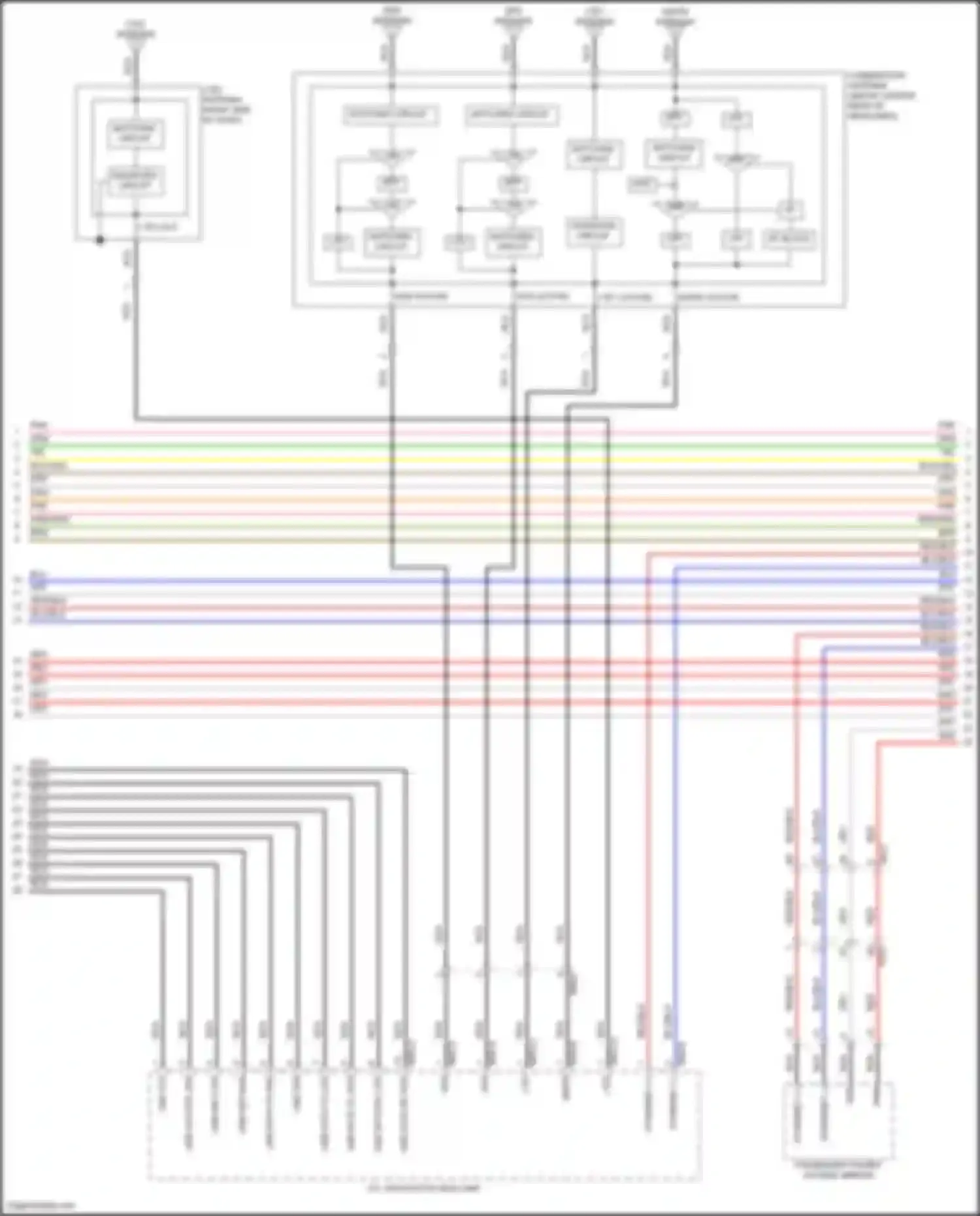 GV80 Coupe Genesis I (2023-2024): Navigation circuit, w/ standard amplifier (5 of 7)