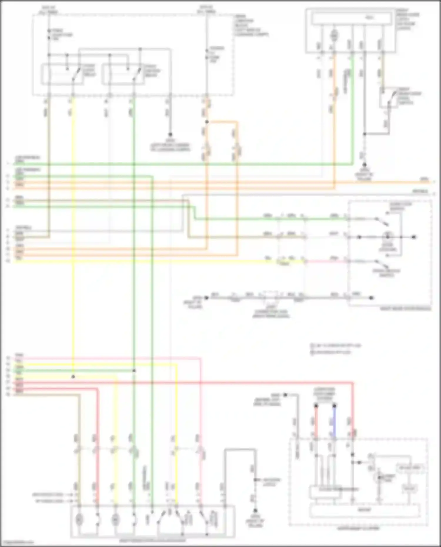 GV80 Coupe Genesis I (2023-2024): Power door locks circuit, w/ nfc (5 of 8)