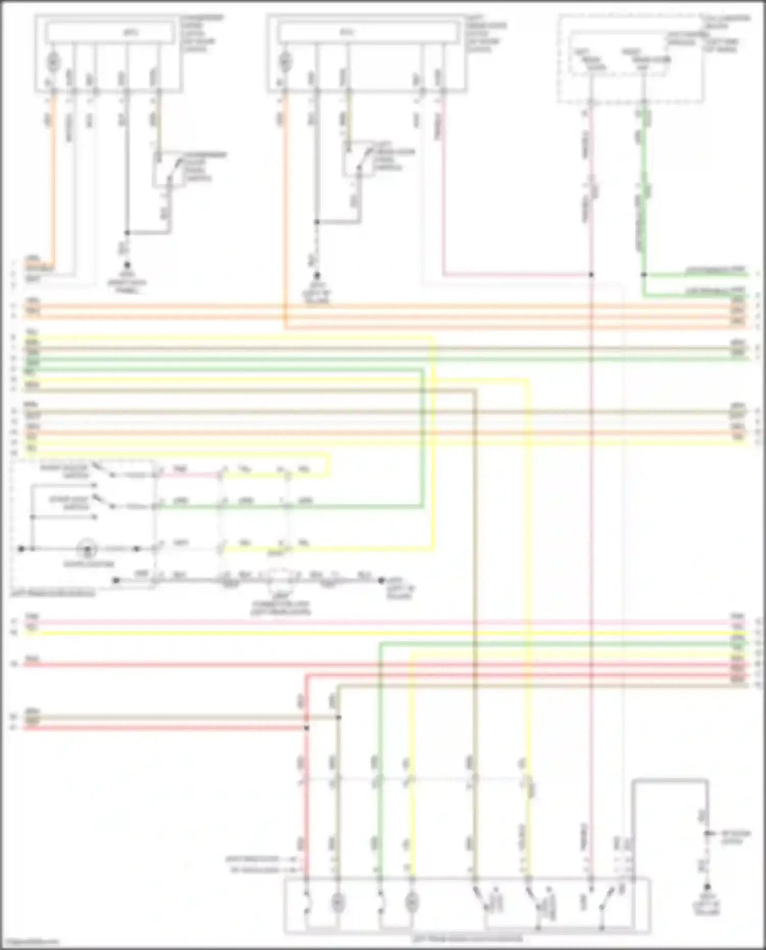 GV80 Coupe Genesis I (2023-2024): Power door locks circuit, w/o nfc (4 of 7)