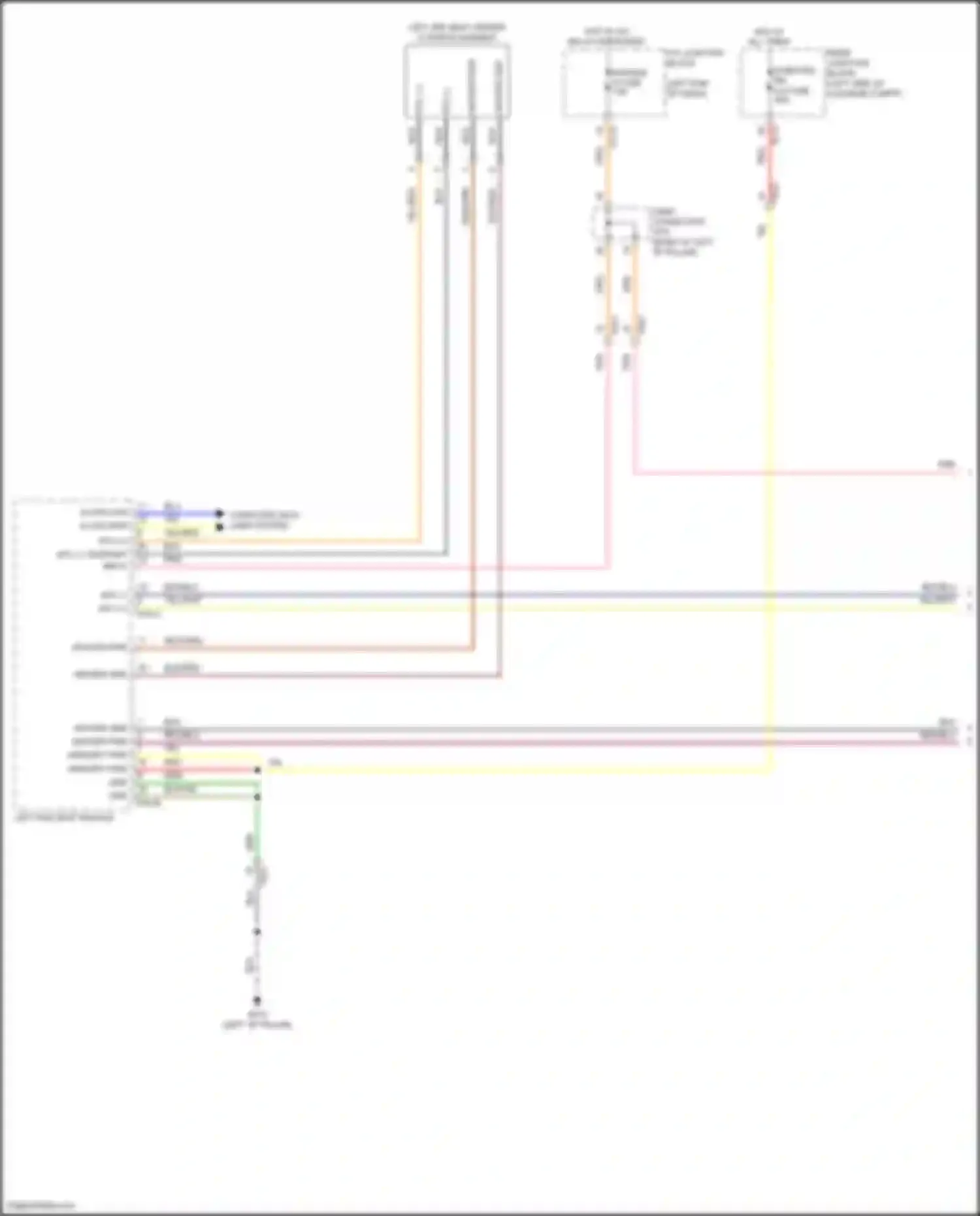 GV80 Coupe Genesis I (2023-2024): Rear heated seats circuit, w/ power seats (1 of 2)