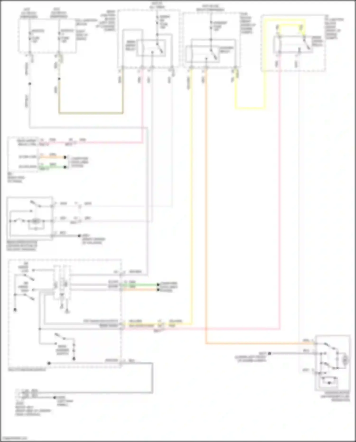 GV80 Coupe Genesis I (2023-2024): Rear wiper/washer circuit