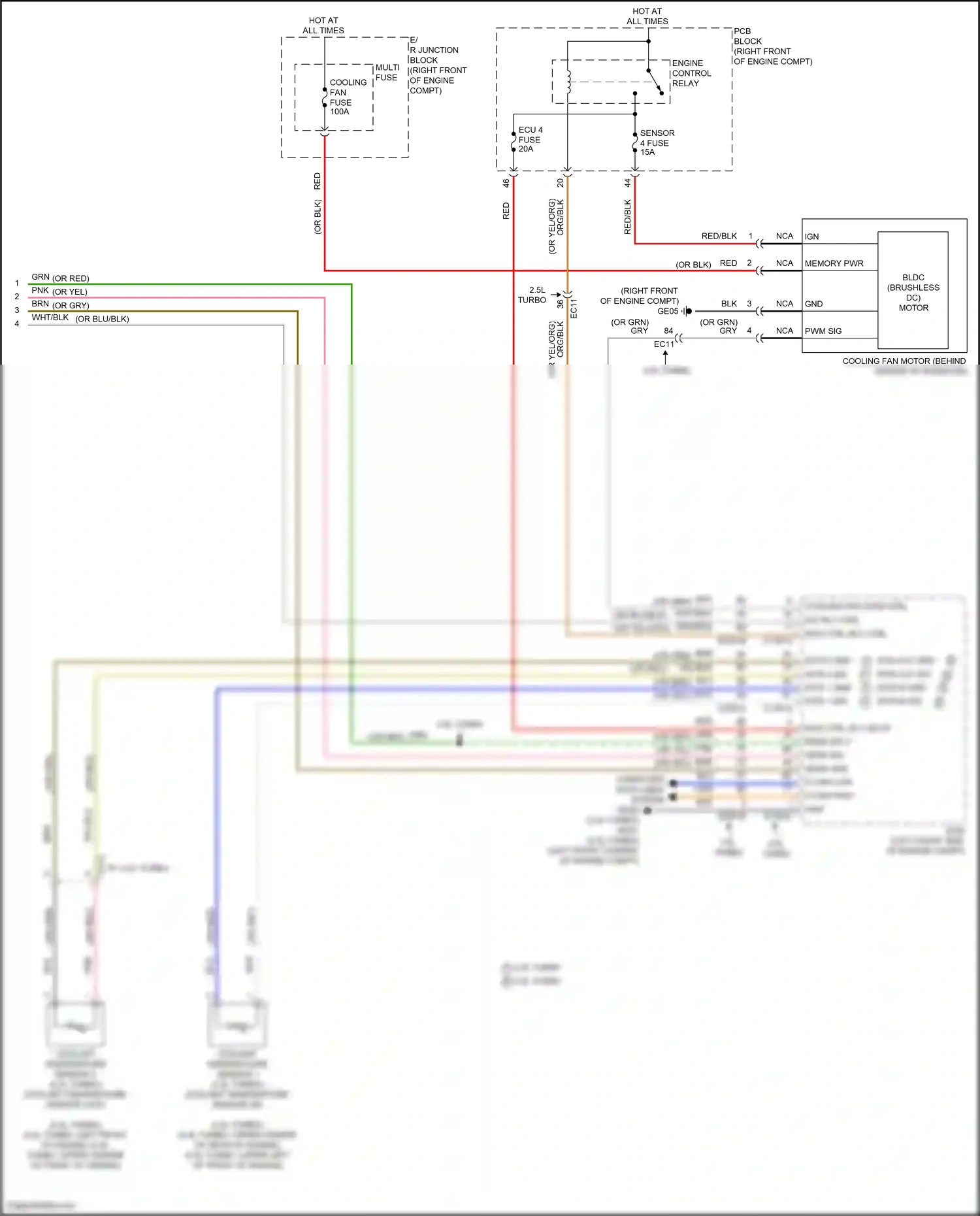 Genesis GV80 Coupe I (2023-2024) computer data lines system wiring diagram  (74 of 129)