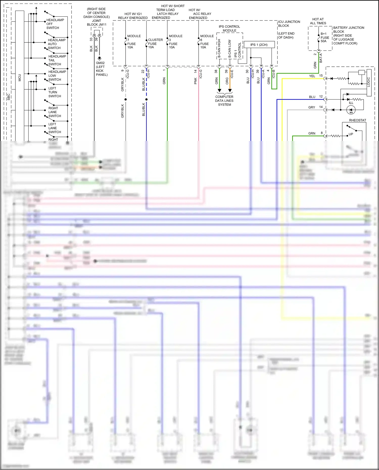 Genesis GV80 Coupe I (2023-2024) multi- function switch wiring diagram  (6 of 11)