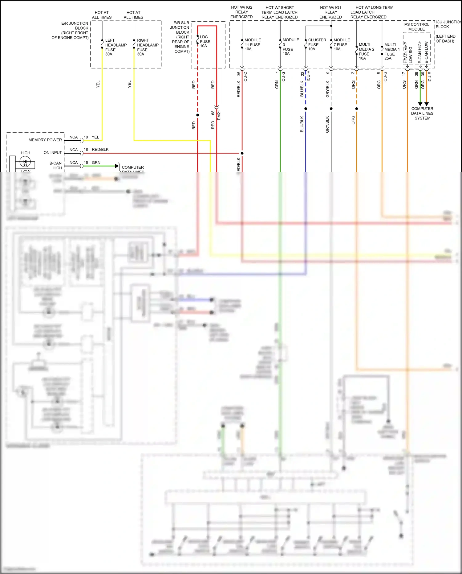 Genesis GV80 Coupe I (2023-2024) multi- function switch wiring diagram  (5 of 11)