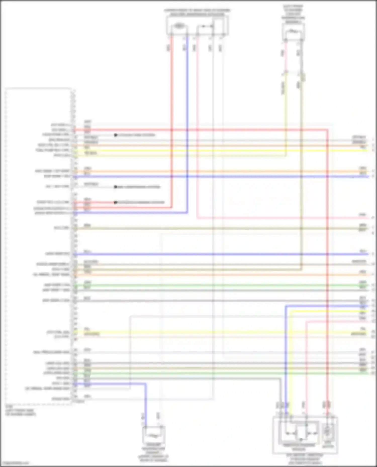 GV80 Genesis I facelift (2023-2024): Wiring diagram engine performance 2.5l turbo, engine controls circuit (1 of 9)