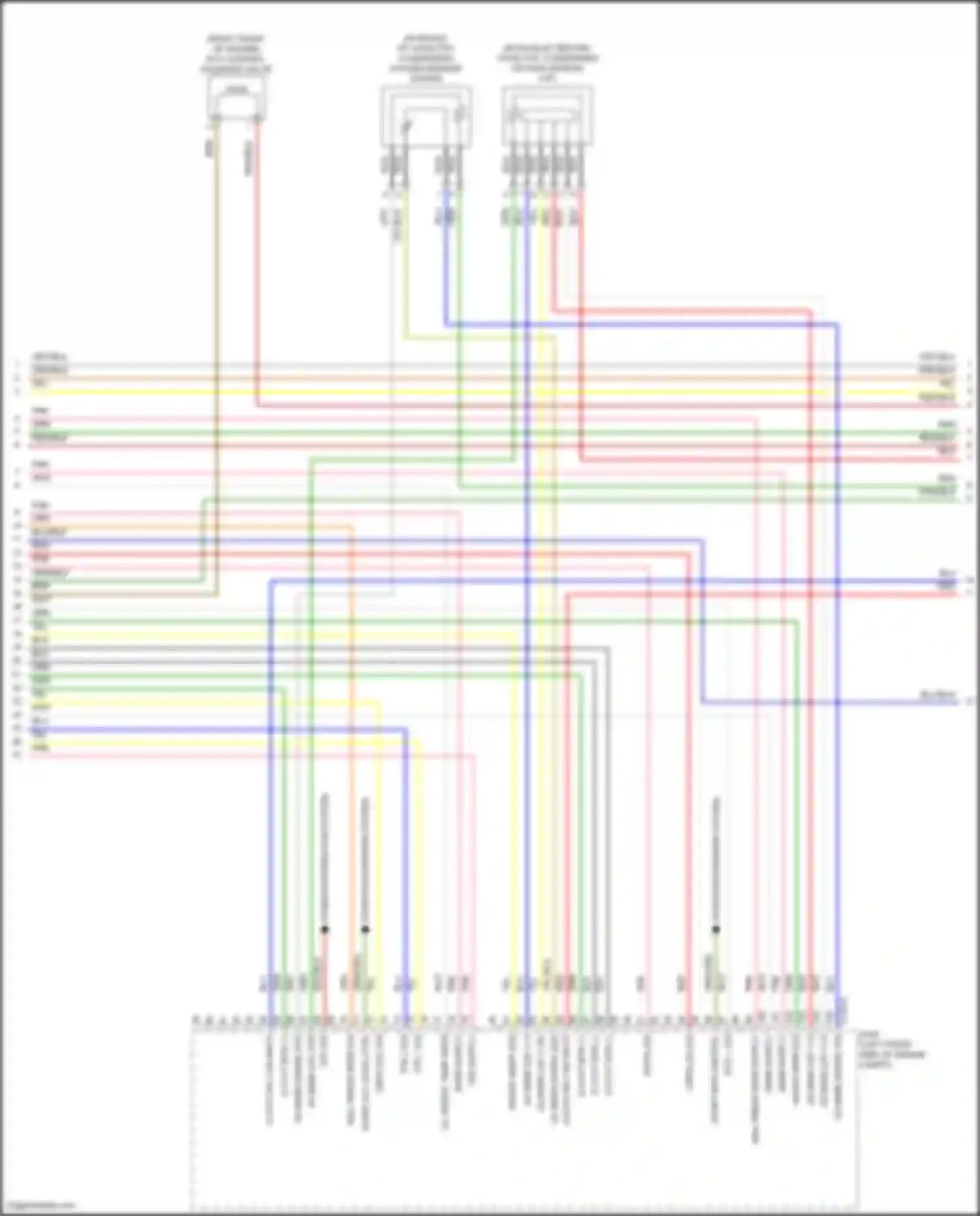 GV80 Genesis I facelift (2023-2024): Wiring diagram engine performance 2.5l turbo, engine controls circuit (4 of 9)