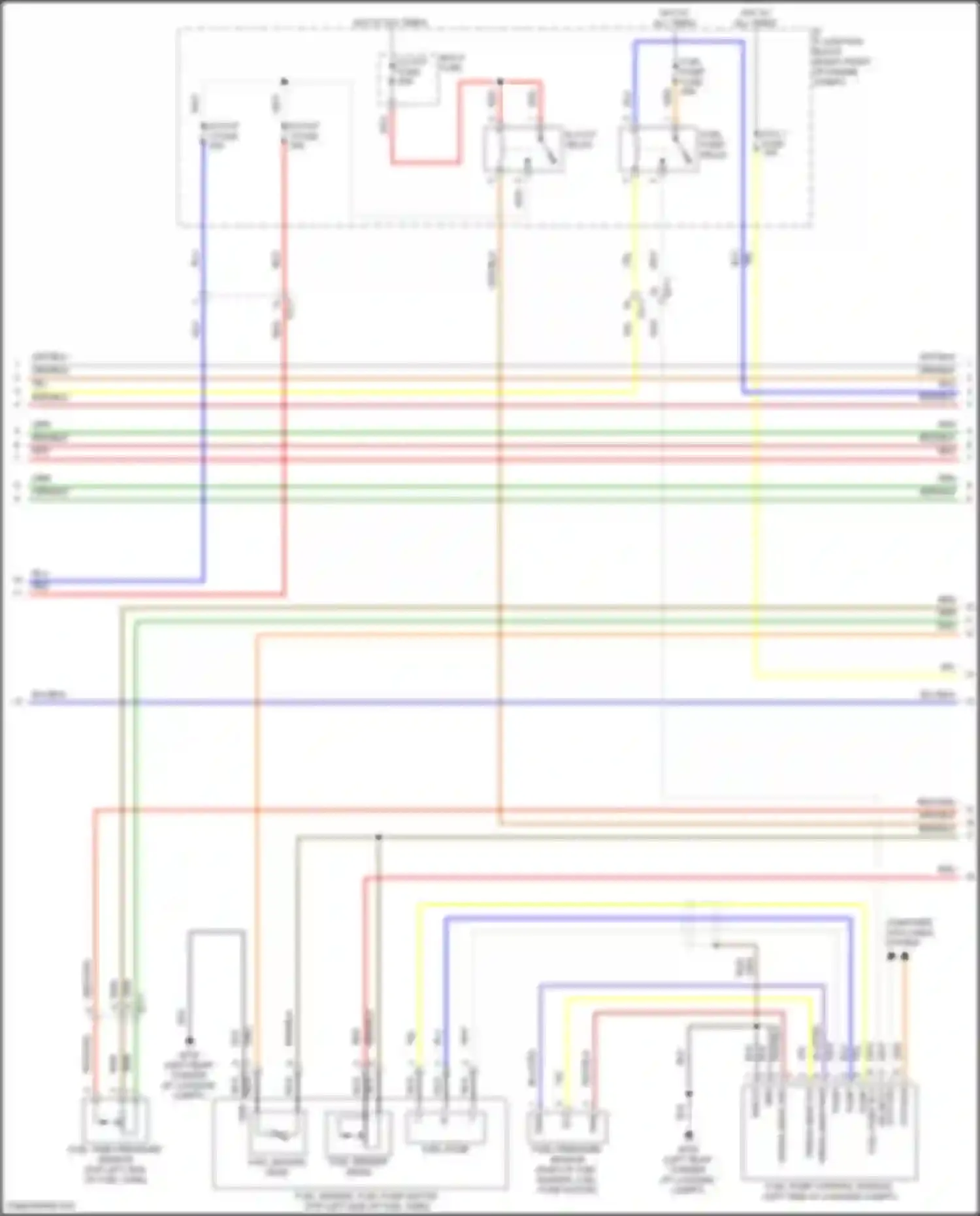 GV80 Genesis I facelift (2023-2024): Wiring diagram engine performance 2.5l turbo, engine controls circuit (5 of 9)