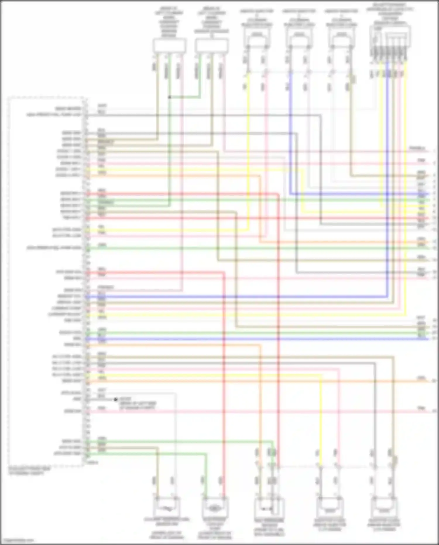 GV80 Genesis I facelift (2023-2024): Wiring diagram engine performance 3.5l turbo, engine controls circuit (1 of 8)