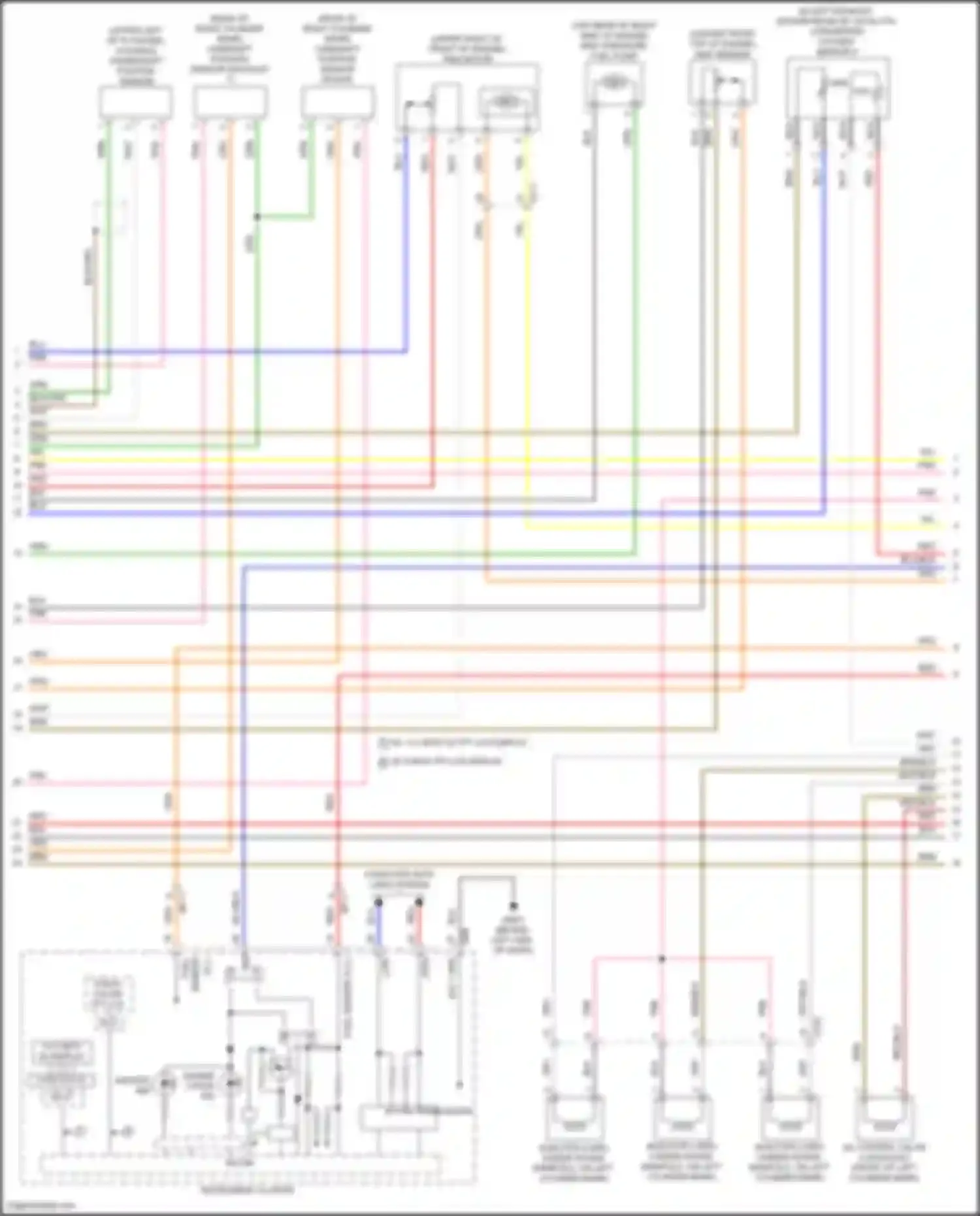 GV80 Genesis I facelift (2023-2024): Wiring diagram engine performance 3.5l turbo, engine controls circuit (3 of 8)