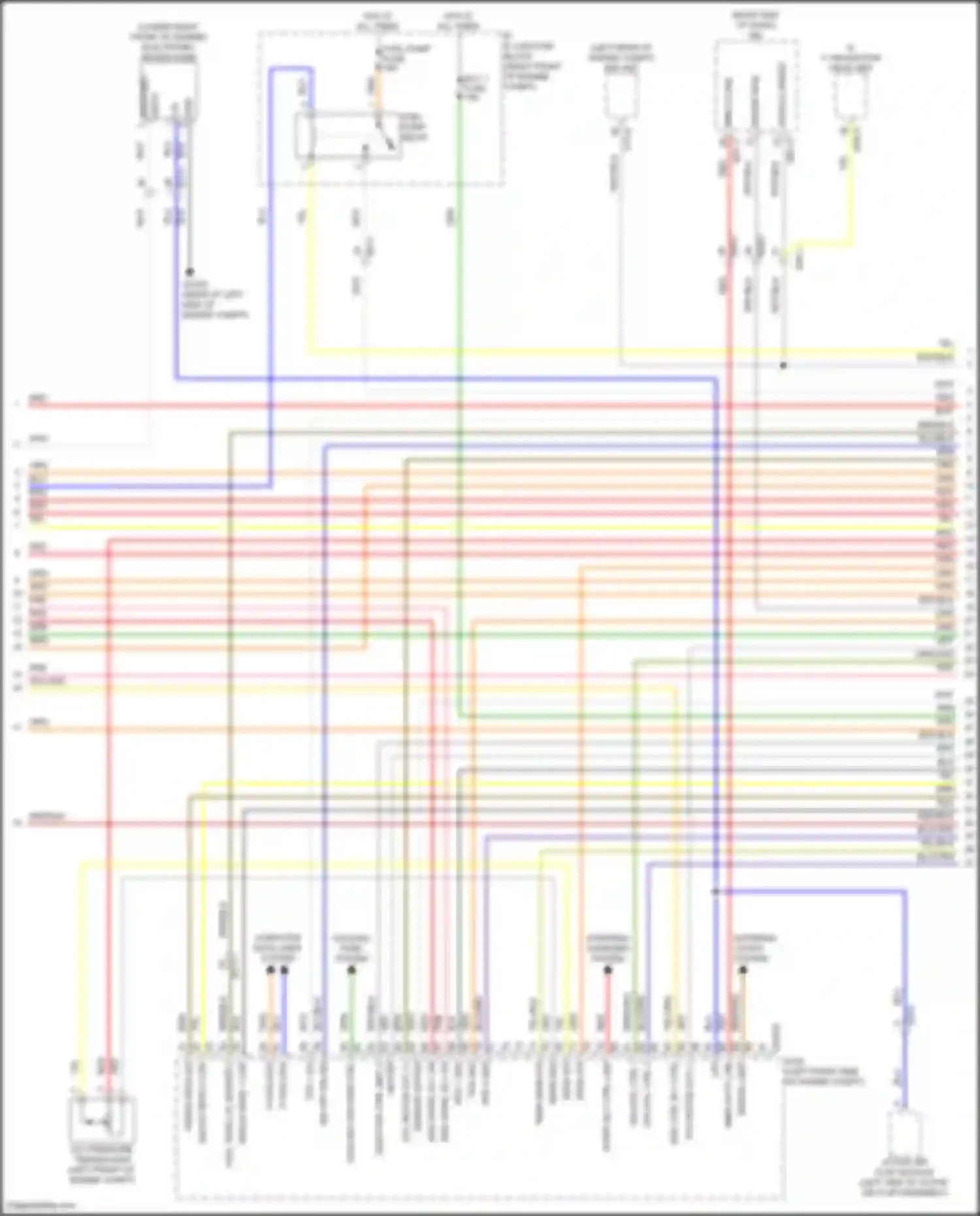 GV80 Genesis I facelift (2023-2024): Wiring diagram engine performance 3.5l turbo, engine controls circuit (5 of 8)