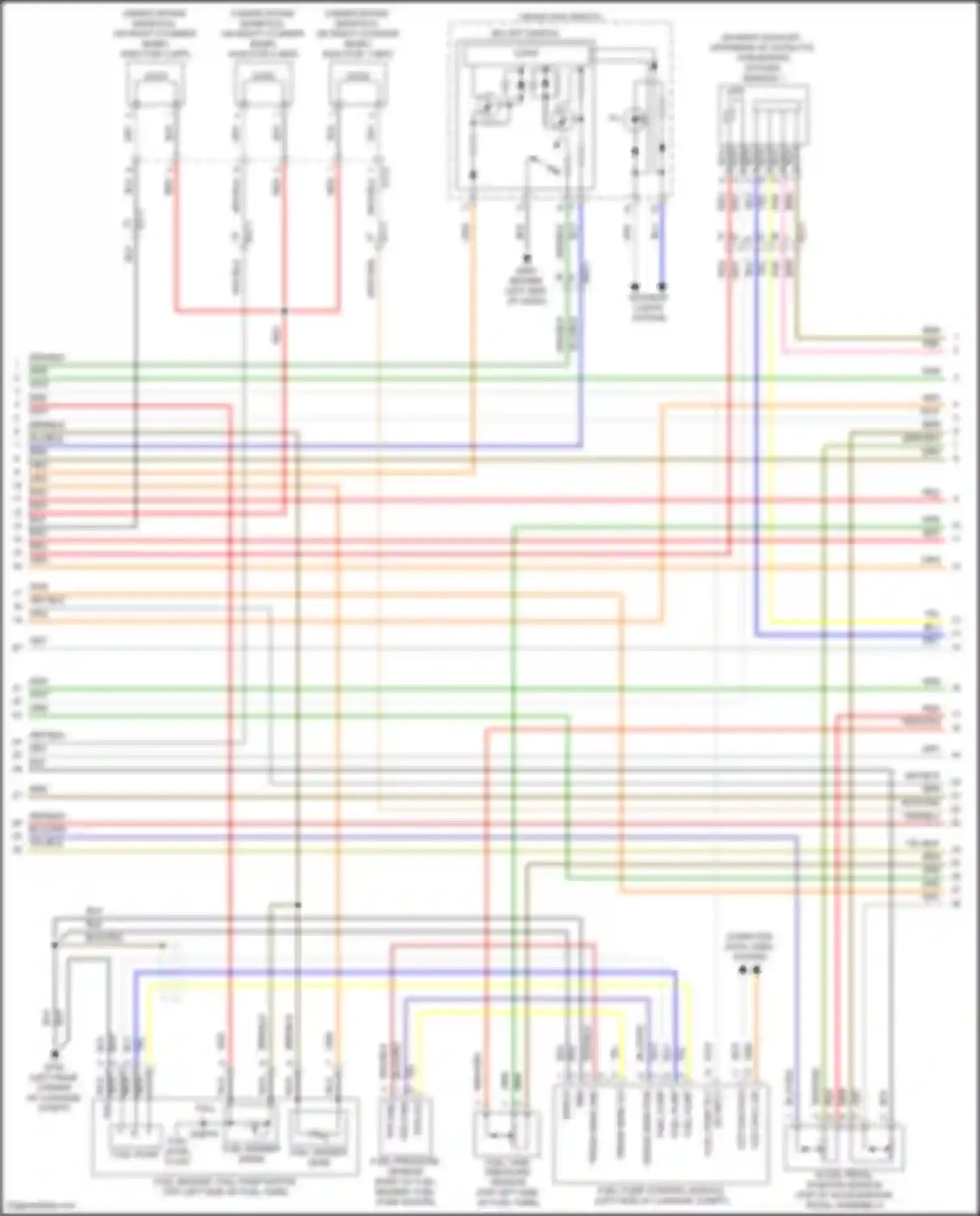 GV80 Genesis I facelift (2023-2024): Wiring diagram engine performance 3.5l turbo, engine controls circuit (7 of 8)