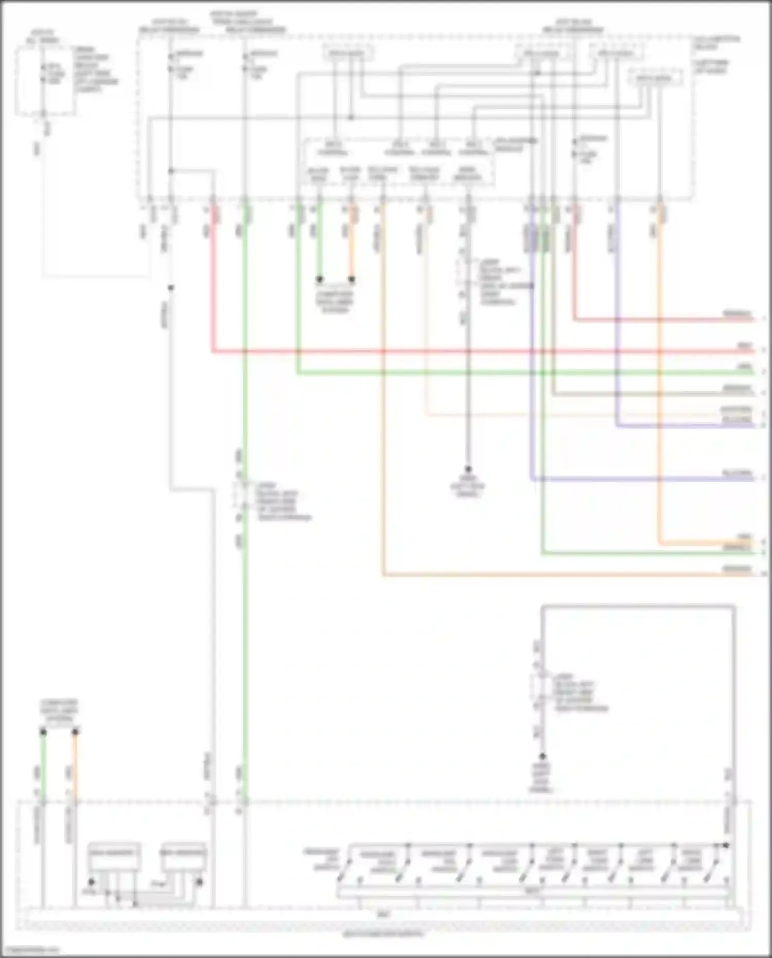 GV80 Genesis I facelift (2023-2024): Exterior lamps circuit (1 of 4)