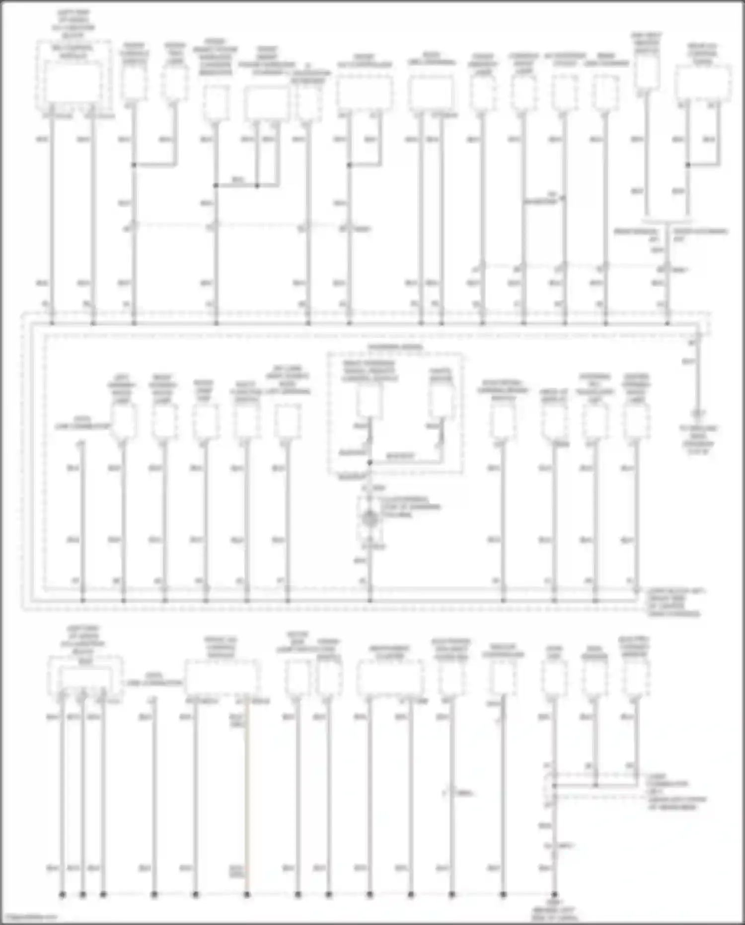 GV80 Genesis I facelift (2023-2024): Ground distribution circuit (1 of 8)
