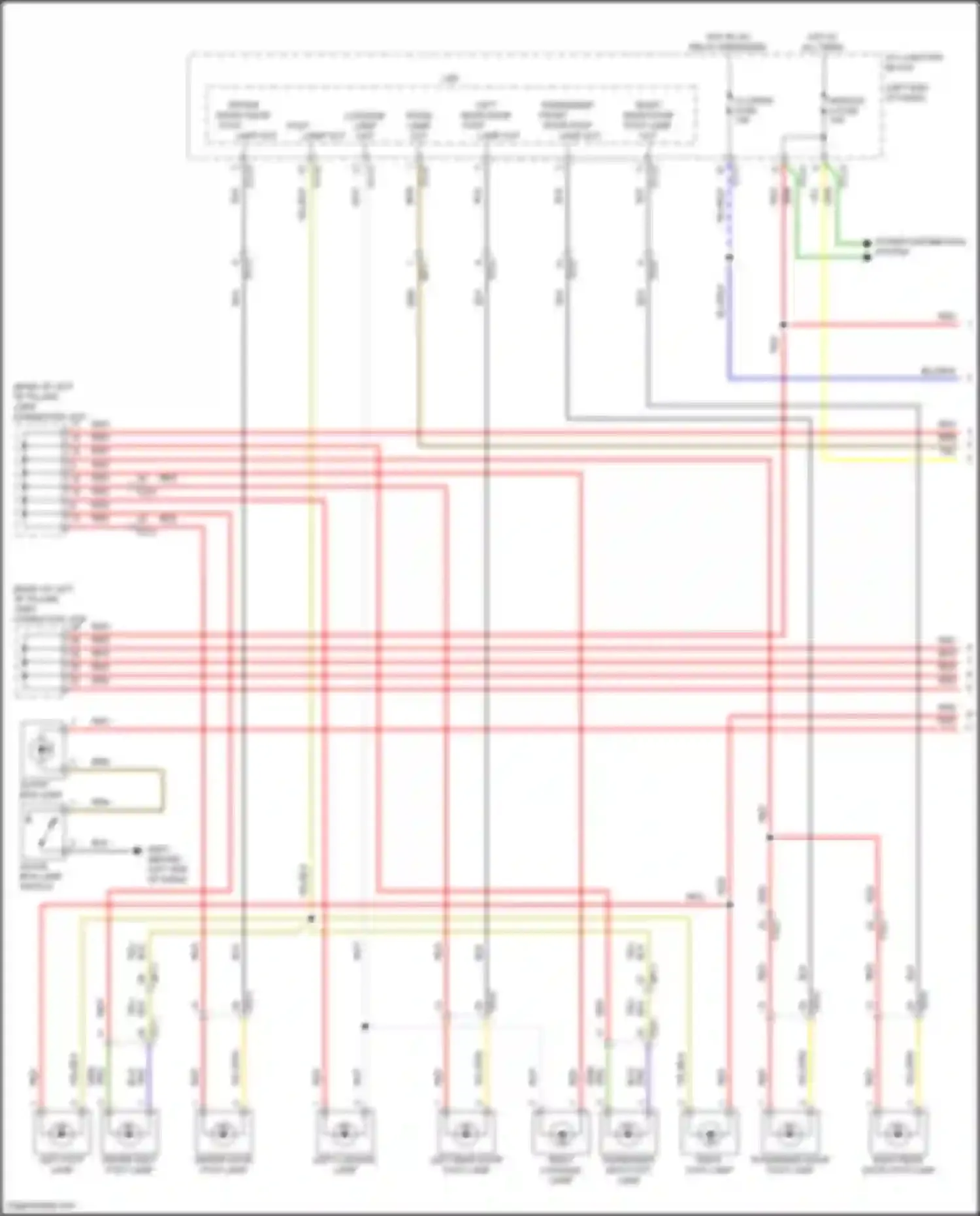 GV80 Genesis I facelift (2023-2024): Courtesy lamps circuit (1 of 5)